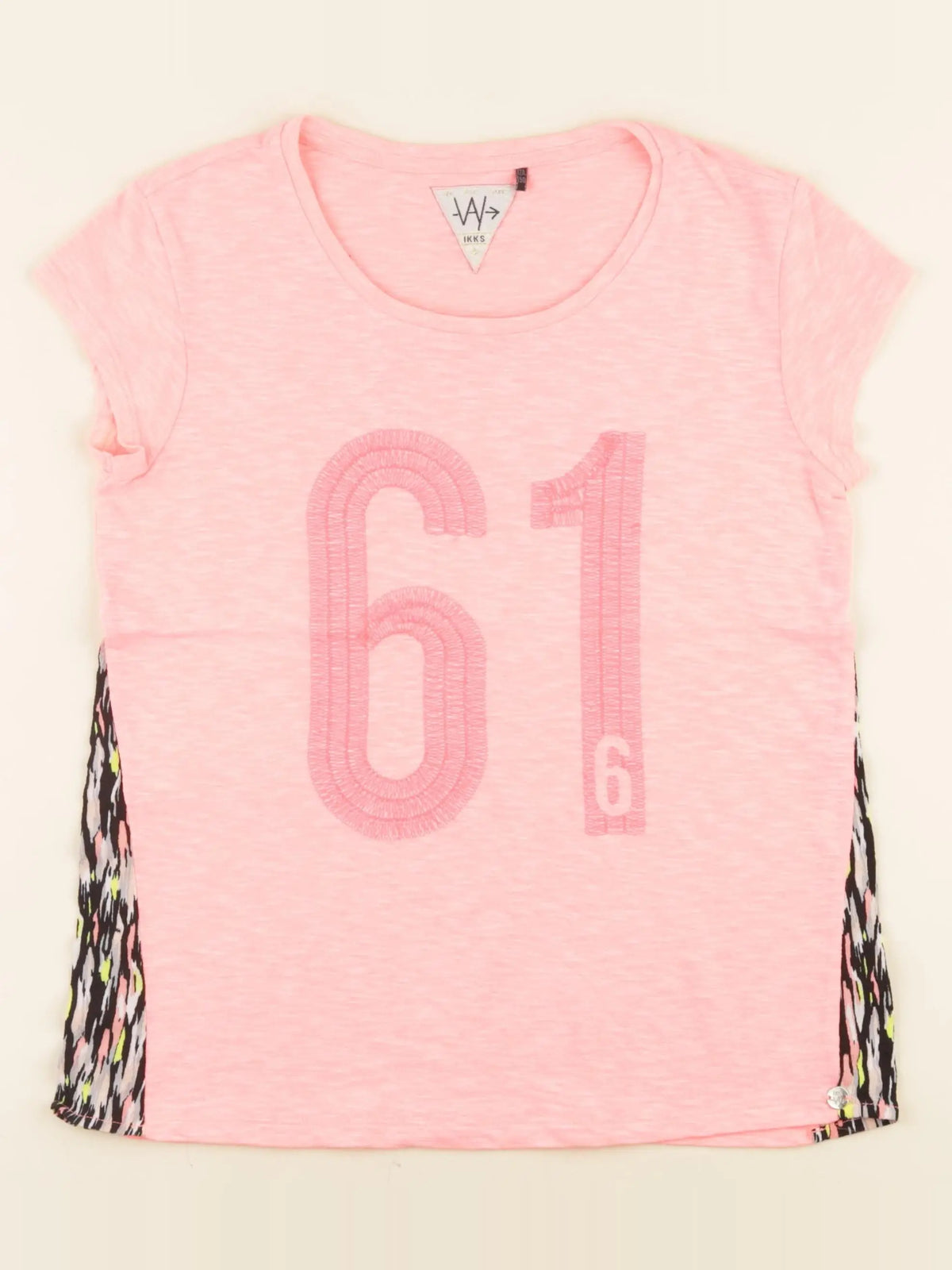 IKKS - tee-shirt rose fluo - 12 ans