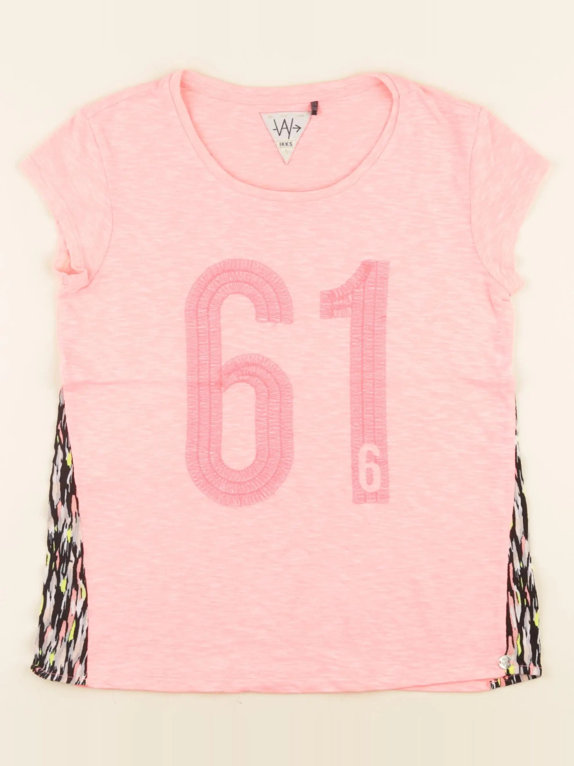 IKKS - tee-shirt rose fluo - 12 ans