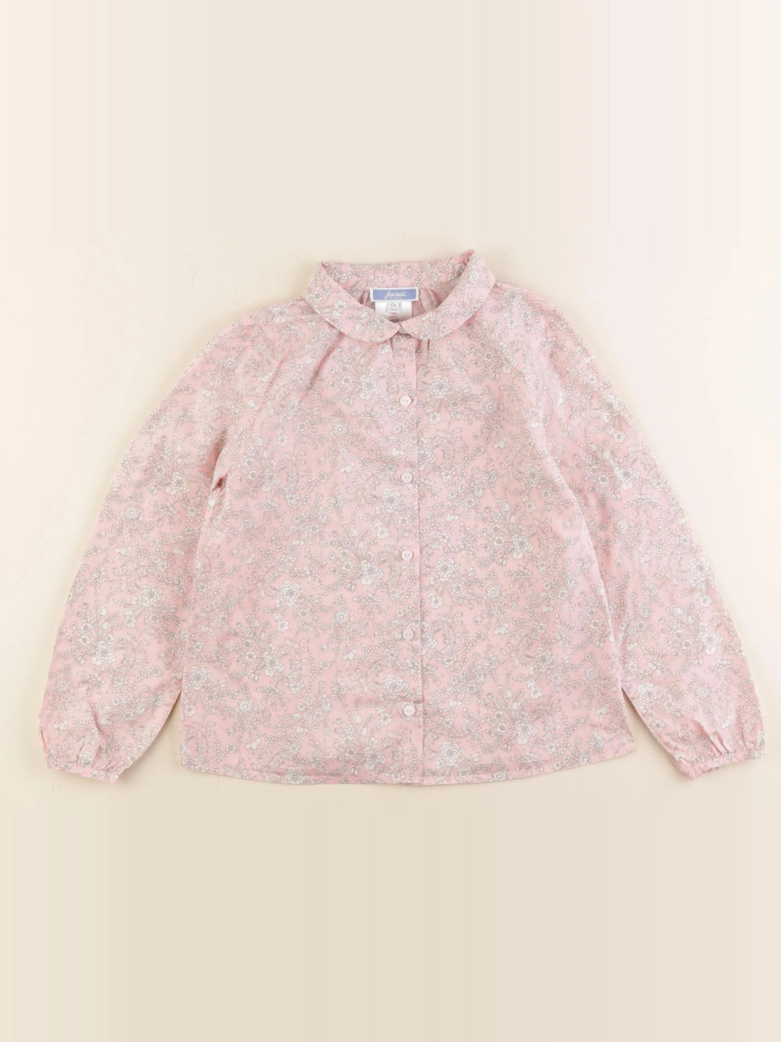 Jacadi - chemise rose, beige - 6 ans