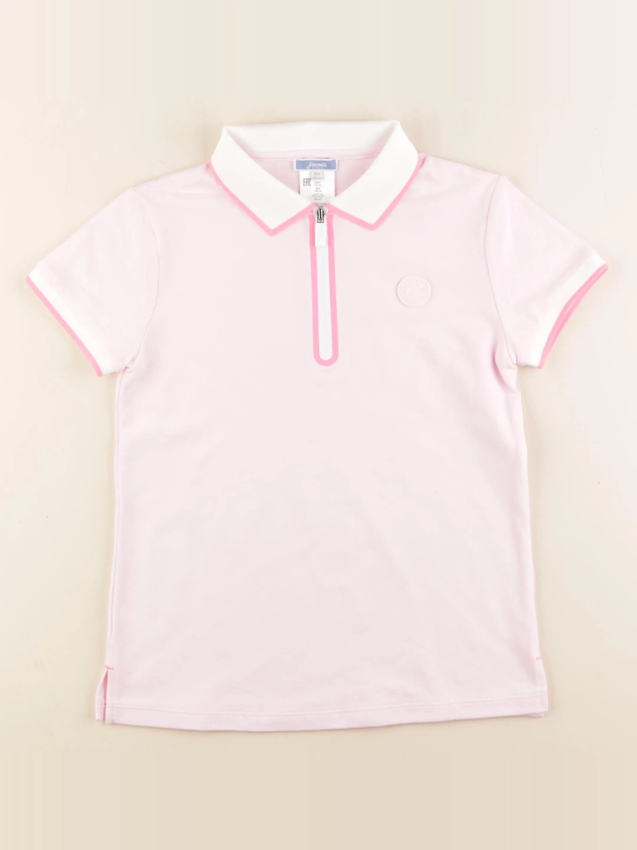 Jacadi - polo rose - 10 ans