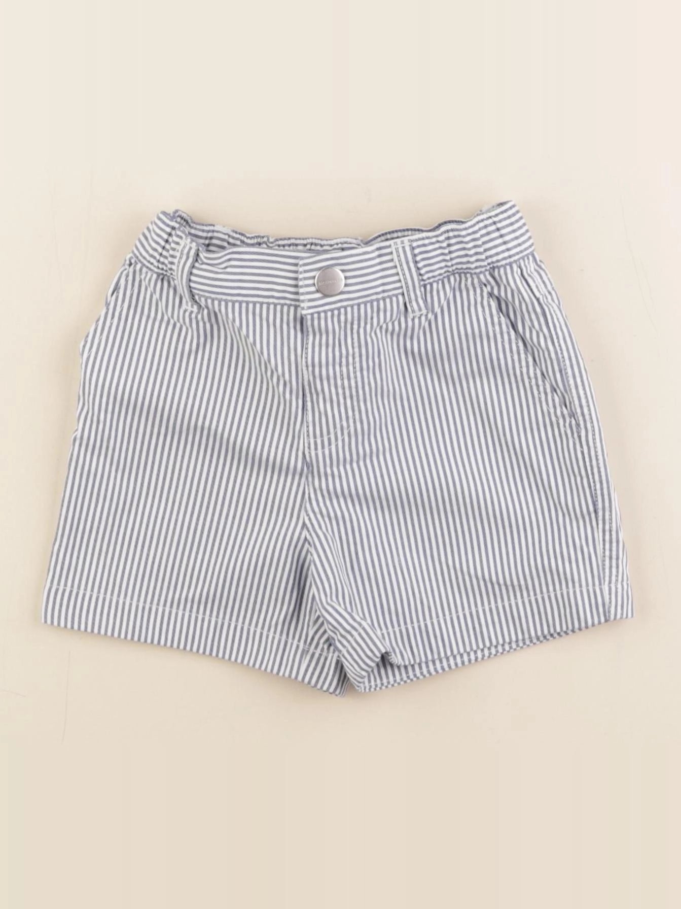 Jacadi - short blanc, bleu - 12 mois