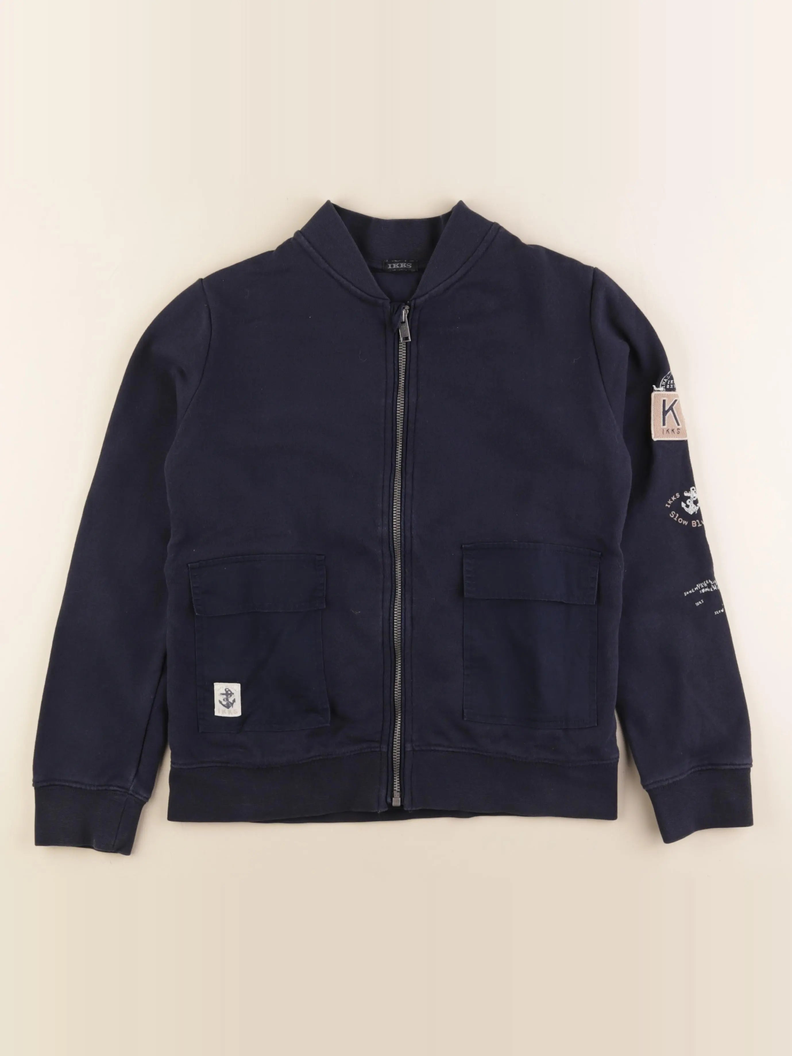 IKKS - sweat bleu - 10 ans