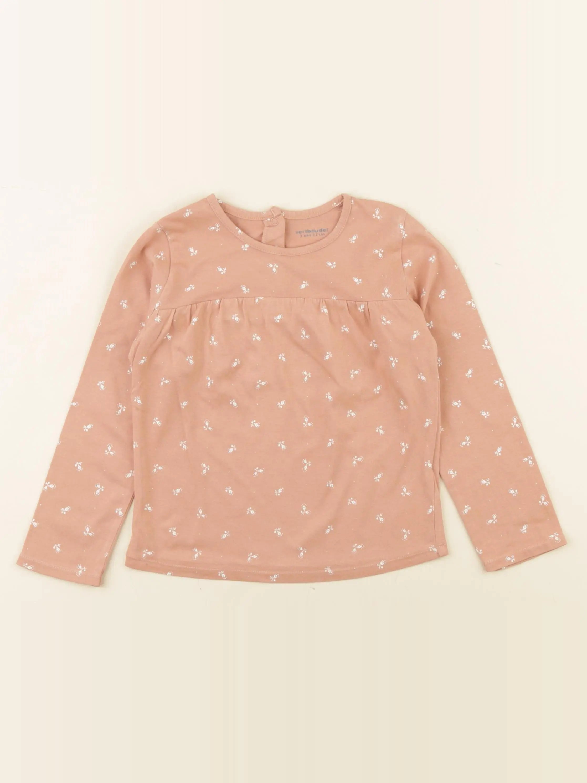 Vertbaudet - tee-shirt rose - 3 ans