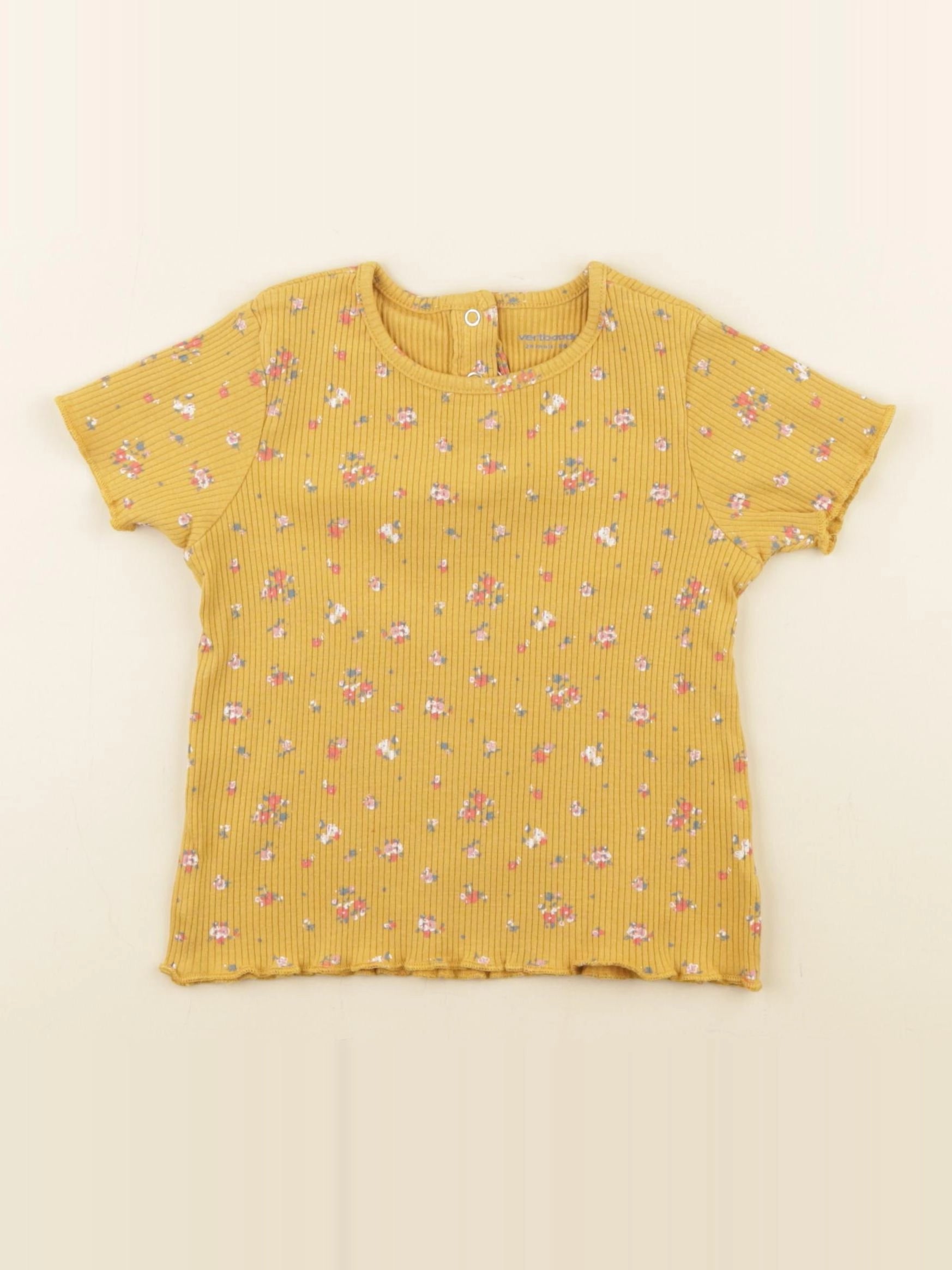 Vertbaudet - tee-shirt jaune - 24 mois