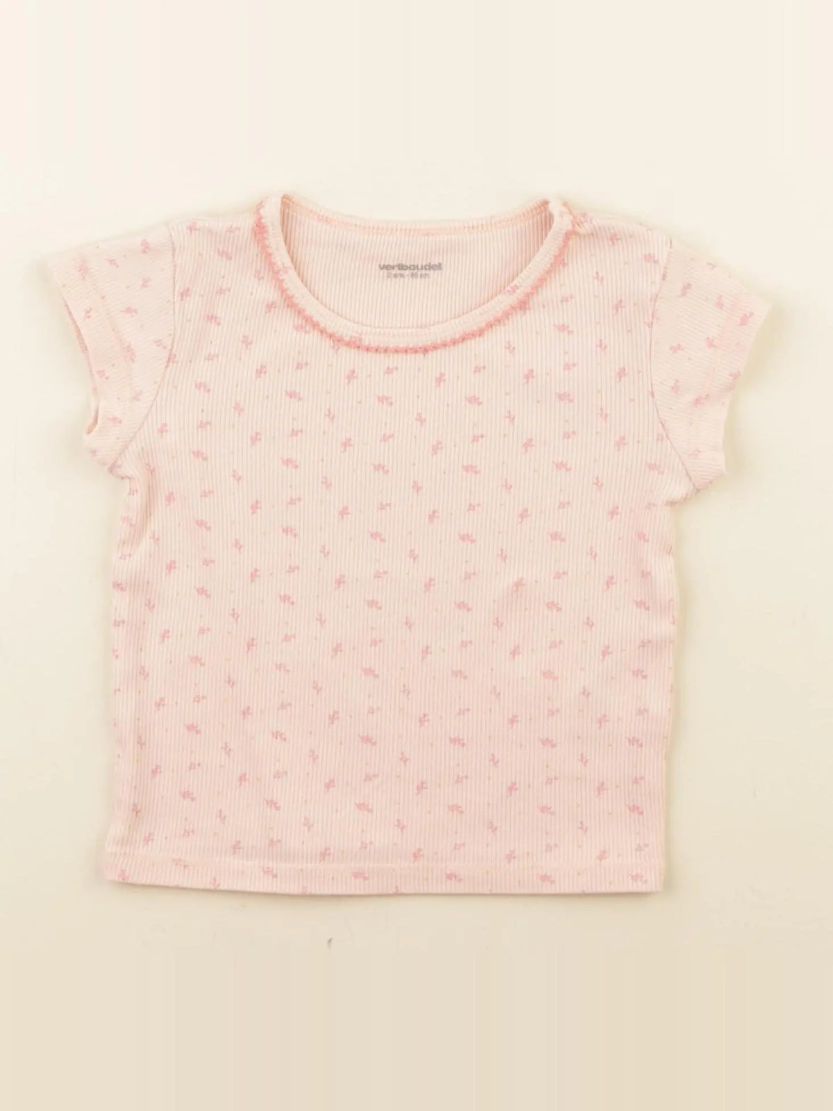 Vertbaudet - maillot de corps rose - 2 ans