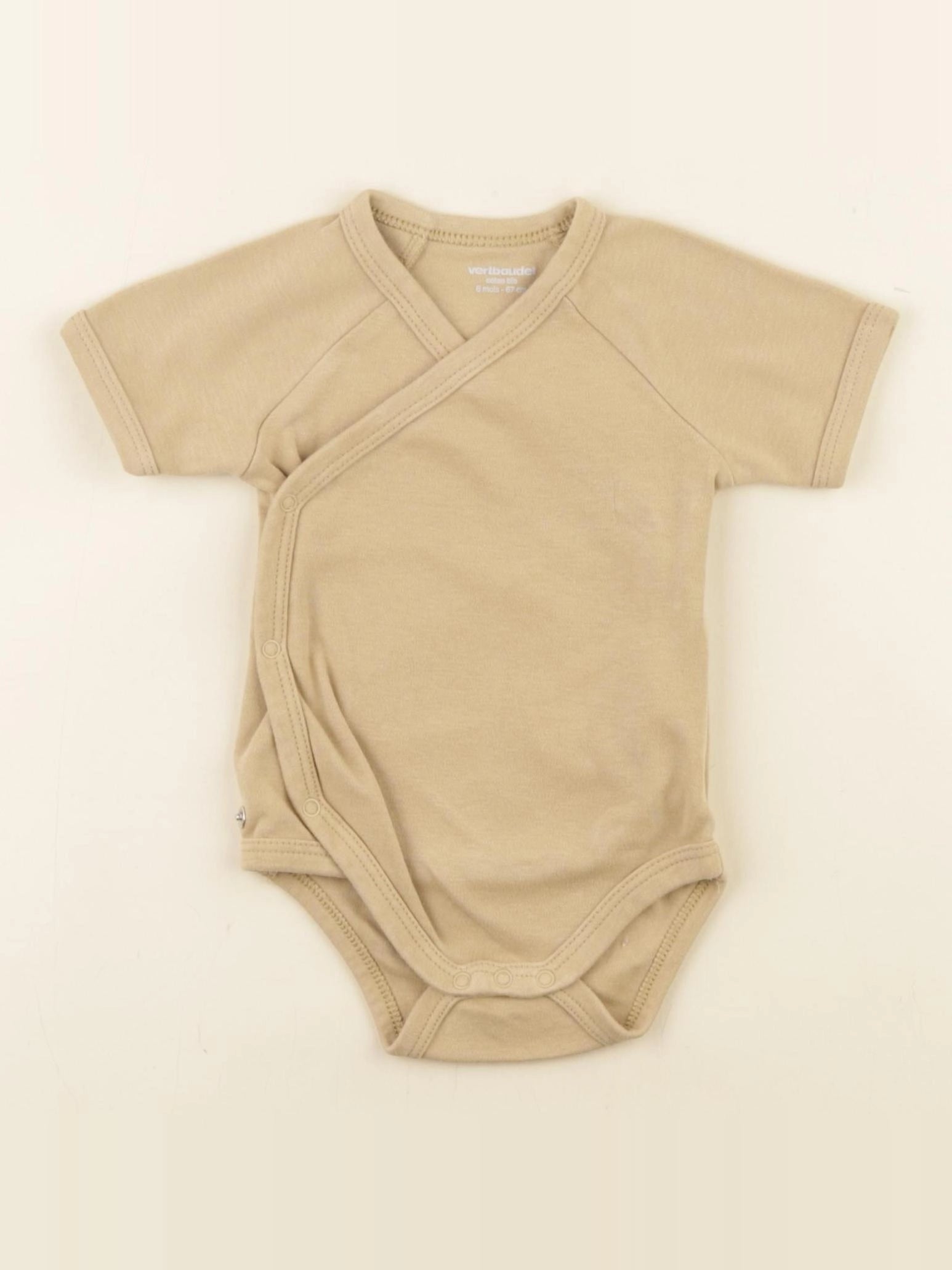 Vertbaudet - body jaune - 6 mois