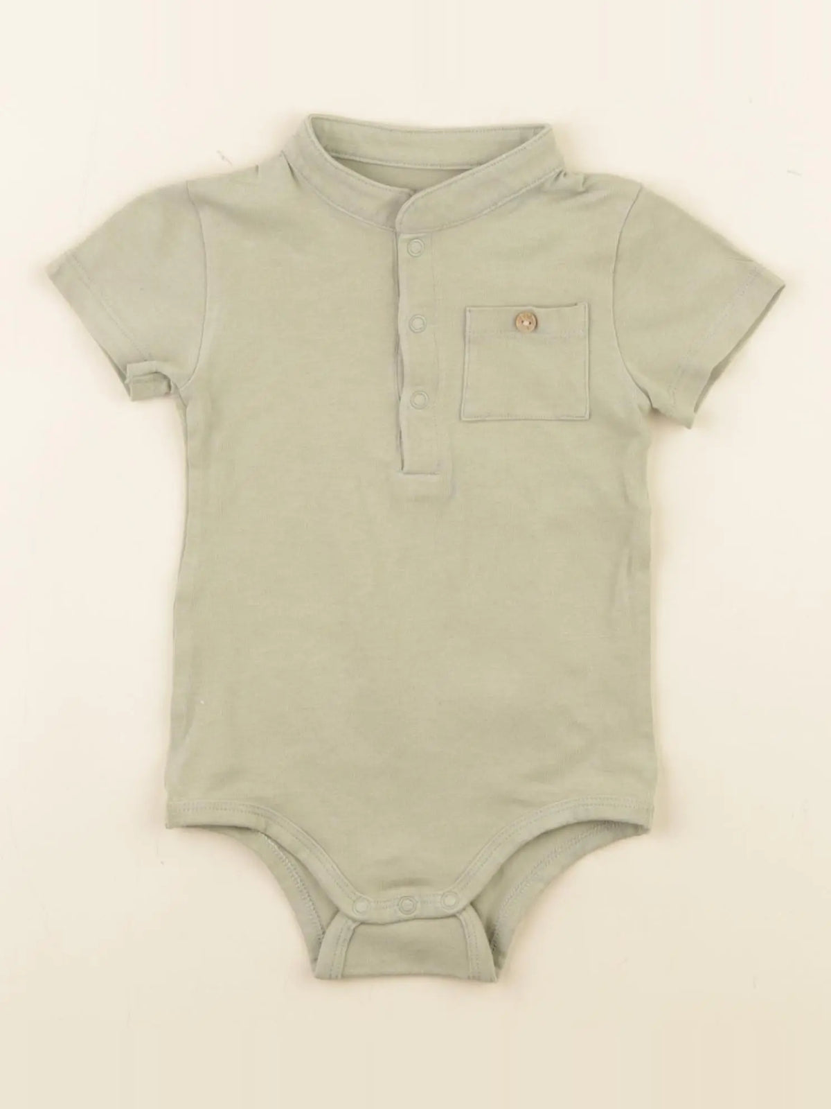 Vertbaudet - body à col vert - 9 mois