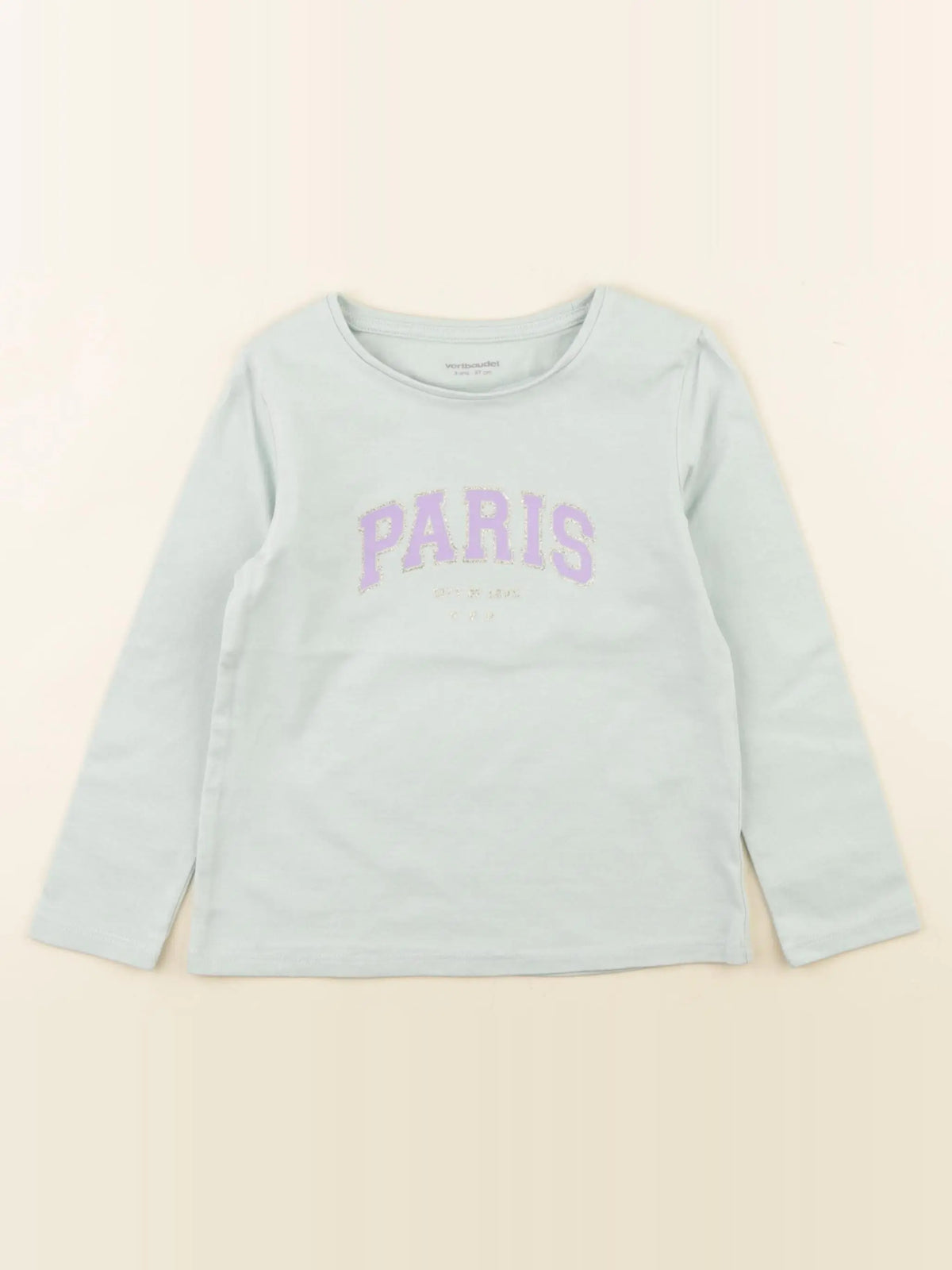 Vertbaudet - tee-shirt bleu, or - 3 ans