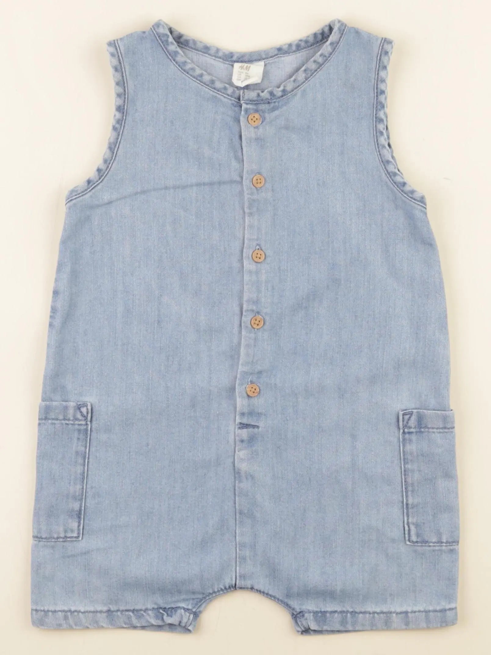 H&M - combinaison bleu - 12/18 mois