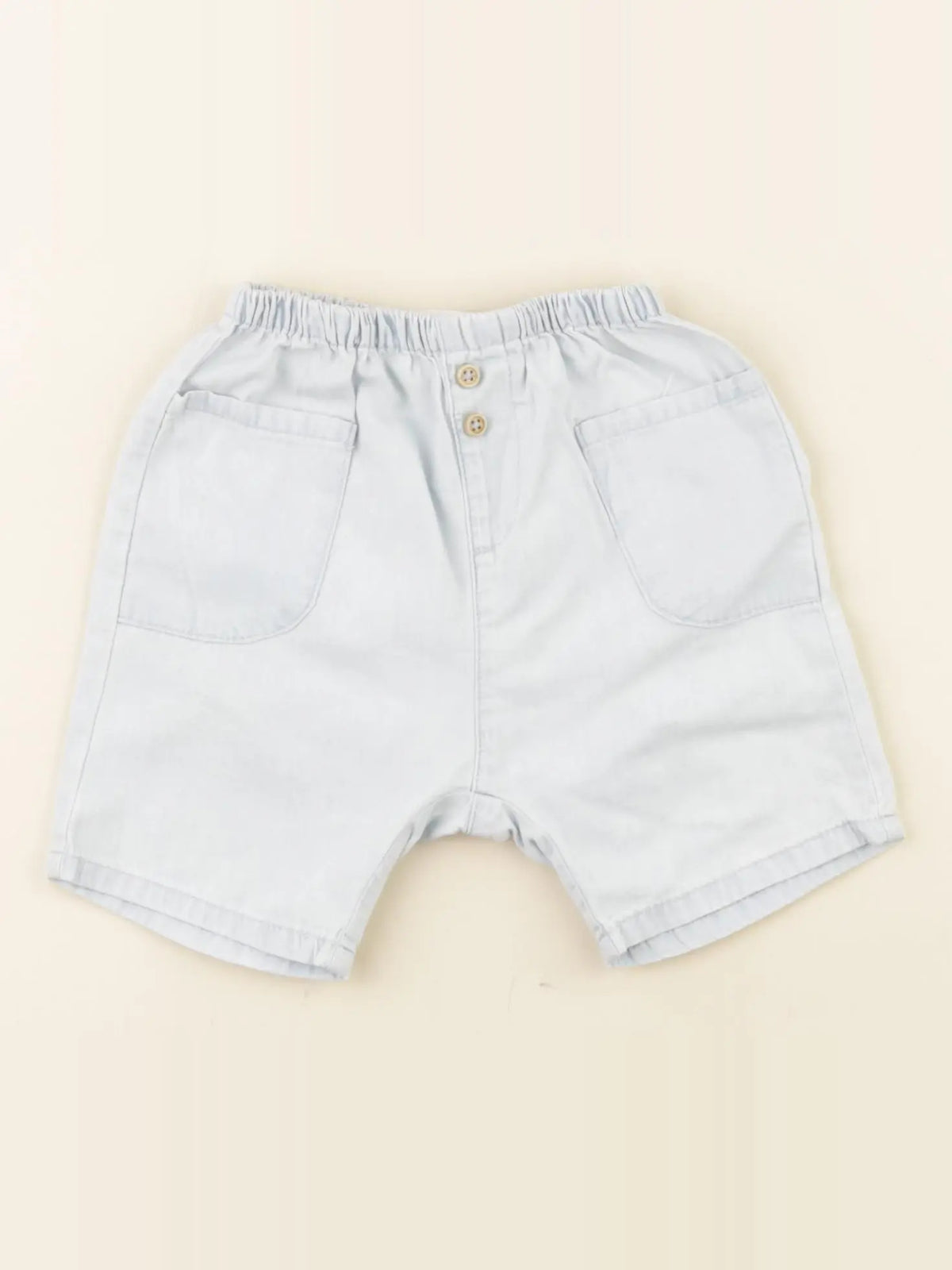 Zara - short bleu - 3/6 mois