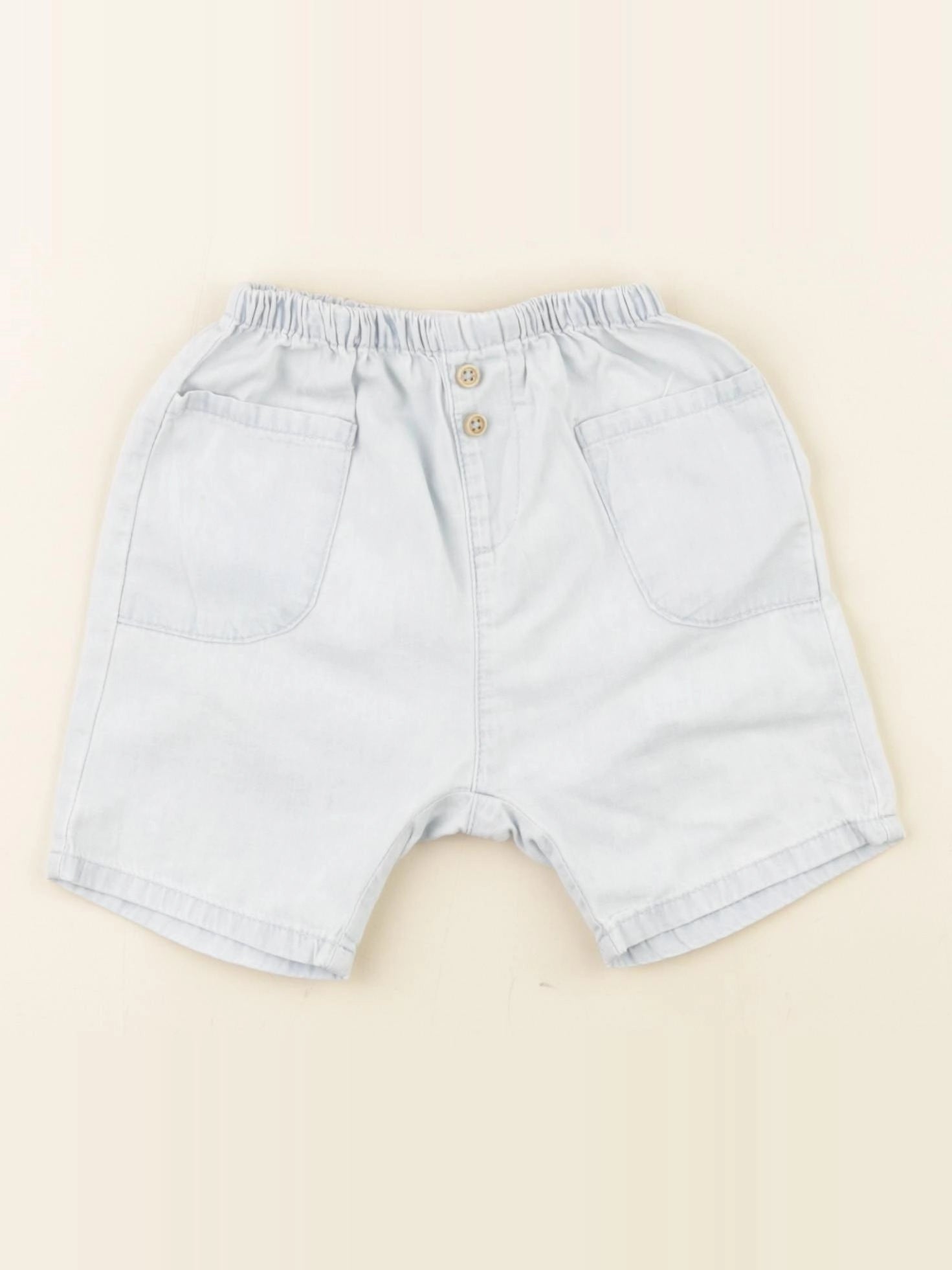 Zara - short bleu - 3/6 mois