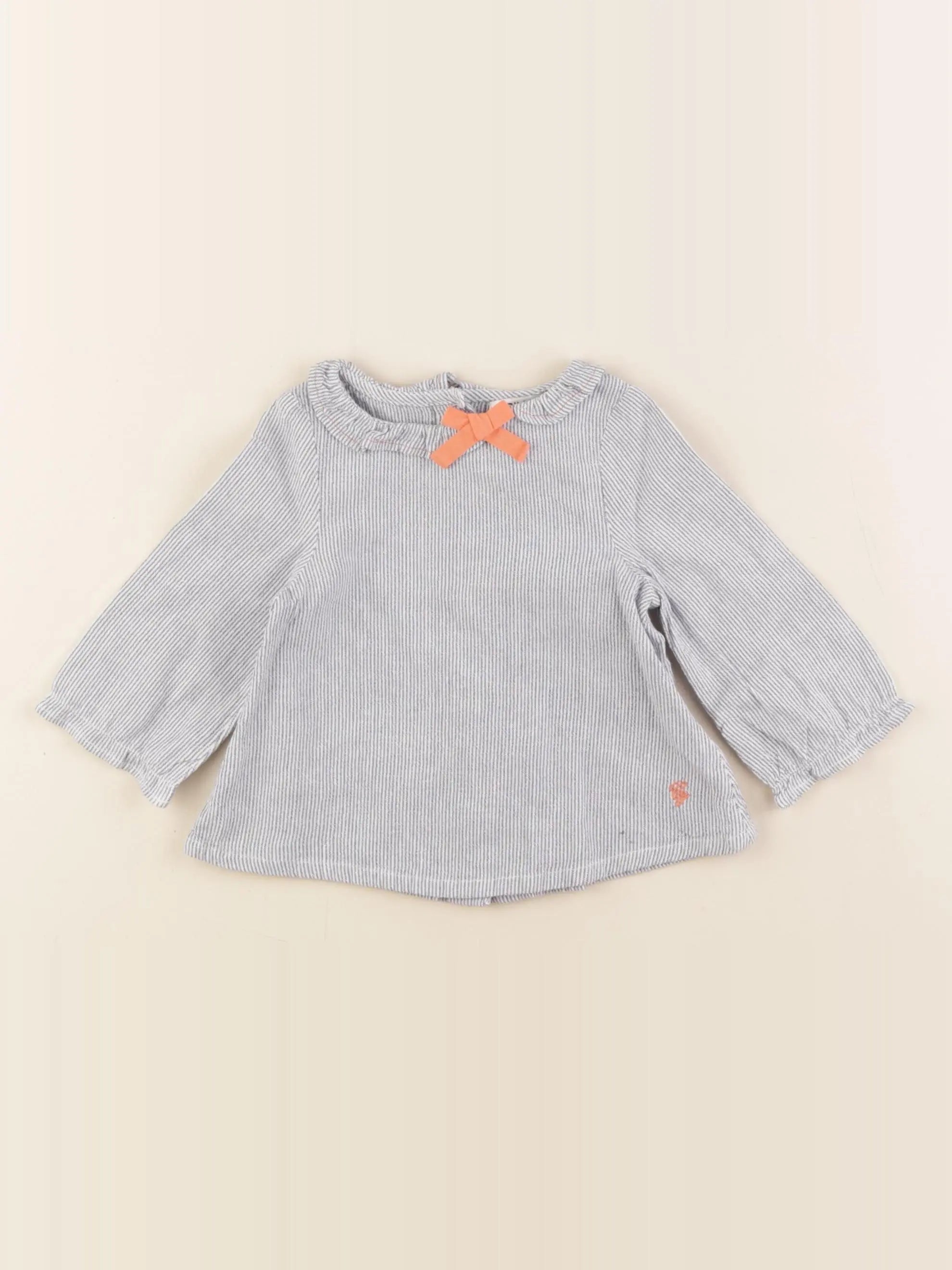 Cyrillus - blouse bleu - 6 mois