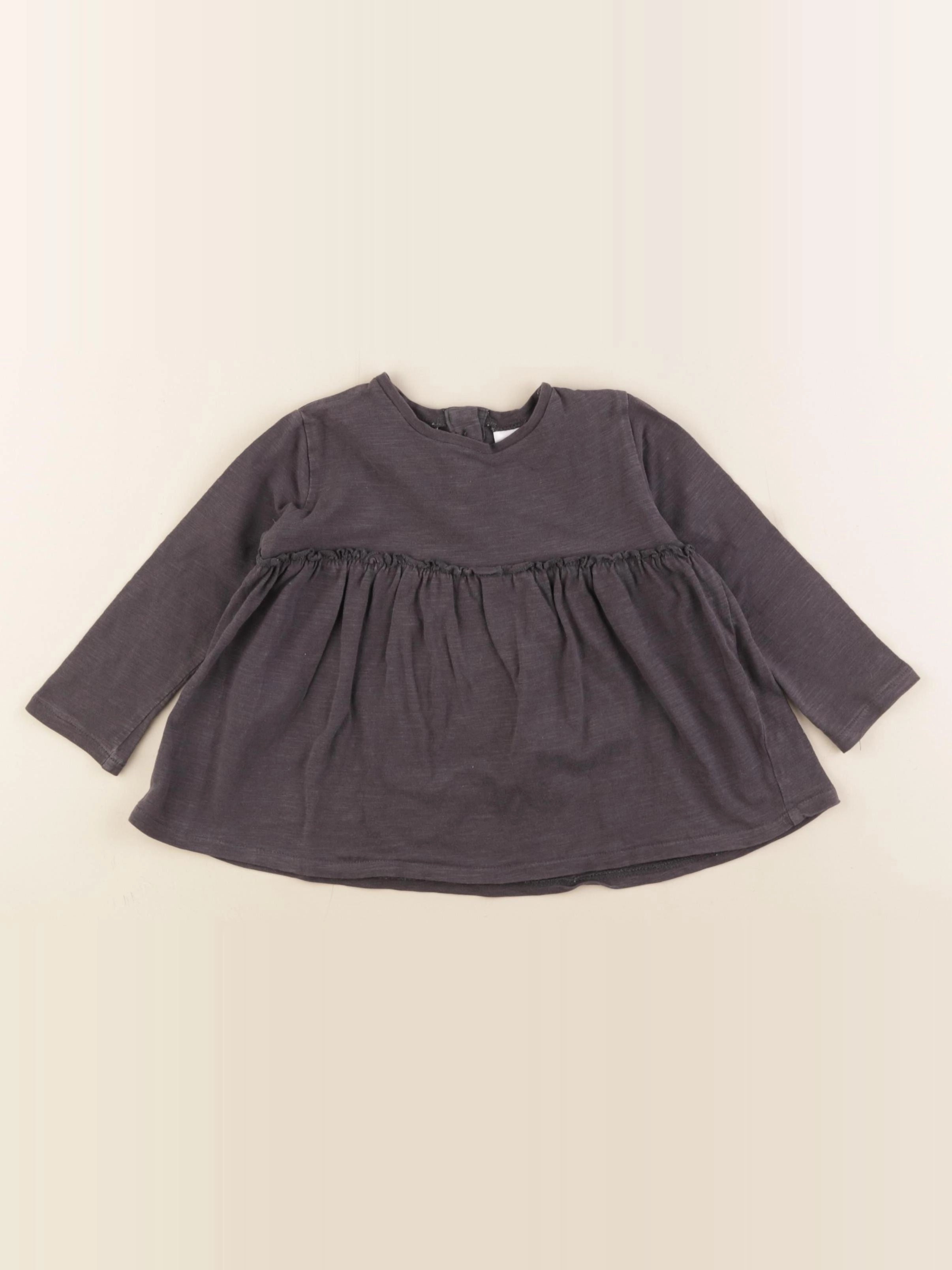 Zara - tee-shirt gris - 12/18 mois