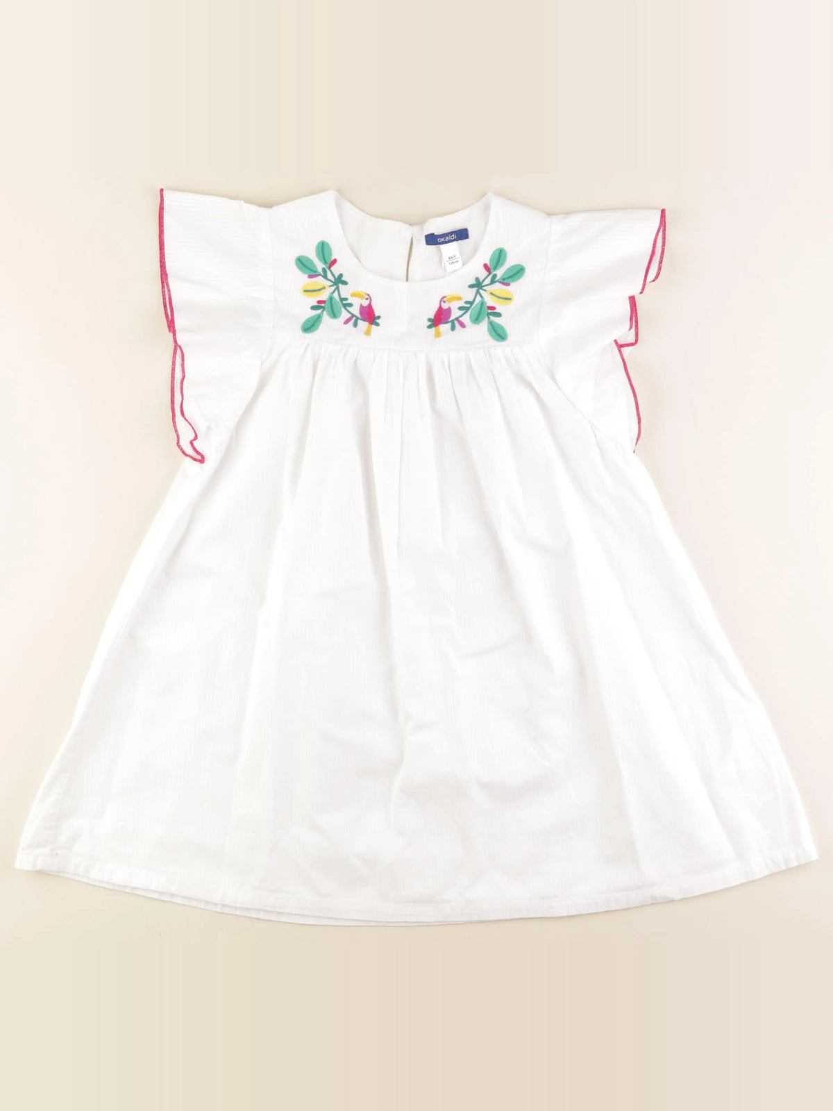 Okaidi - robe blanc - 8 ans