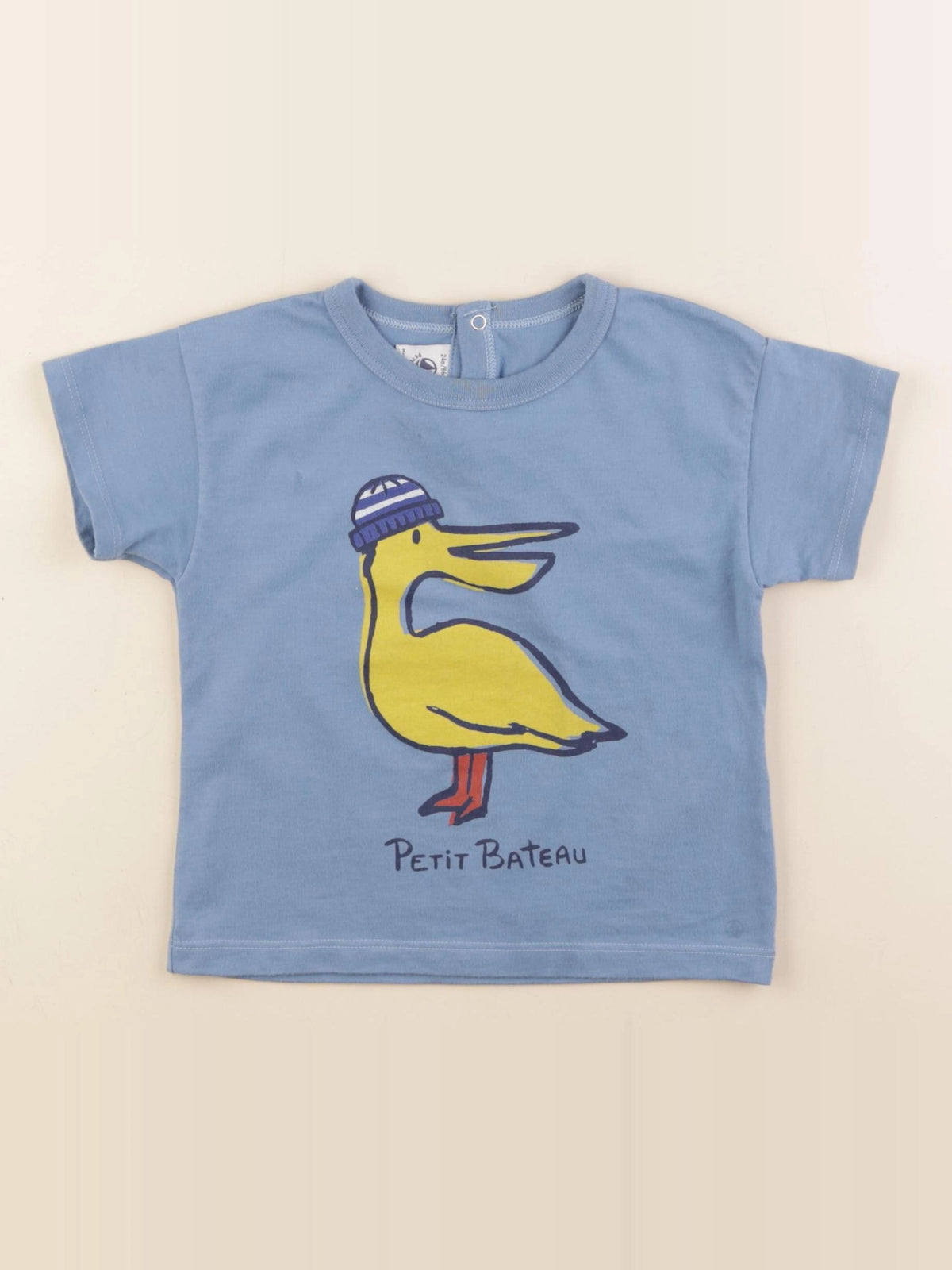 Petit Bateau - tee-shirt bleu - 24 mois