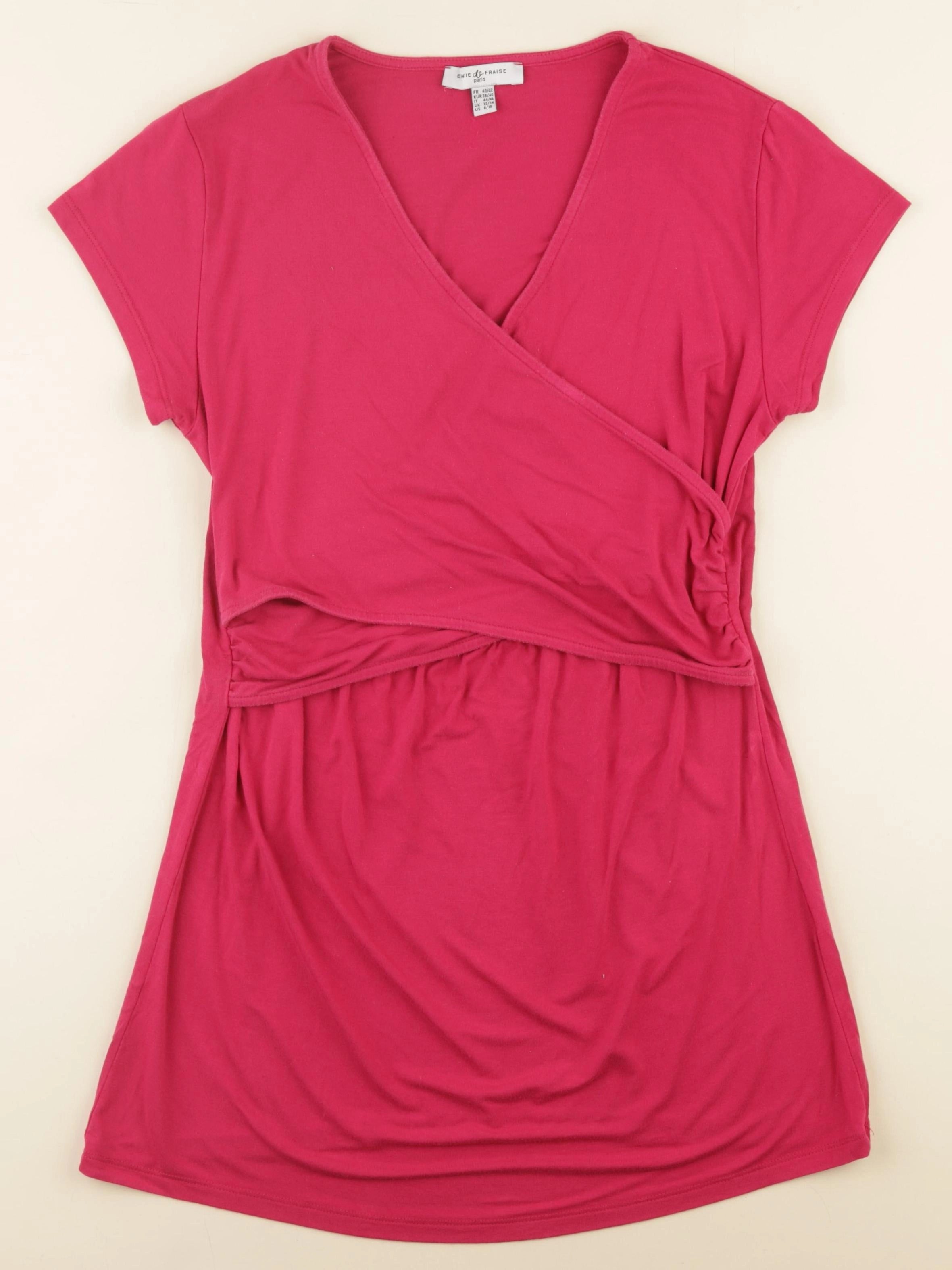 Envie de fraise - tee-shirt grossesse, allaitement rose - 40 à 42