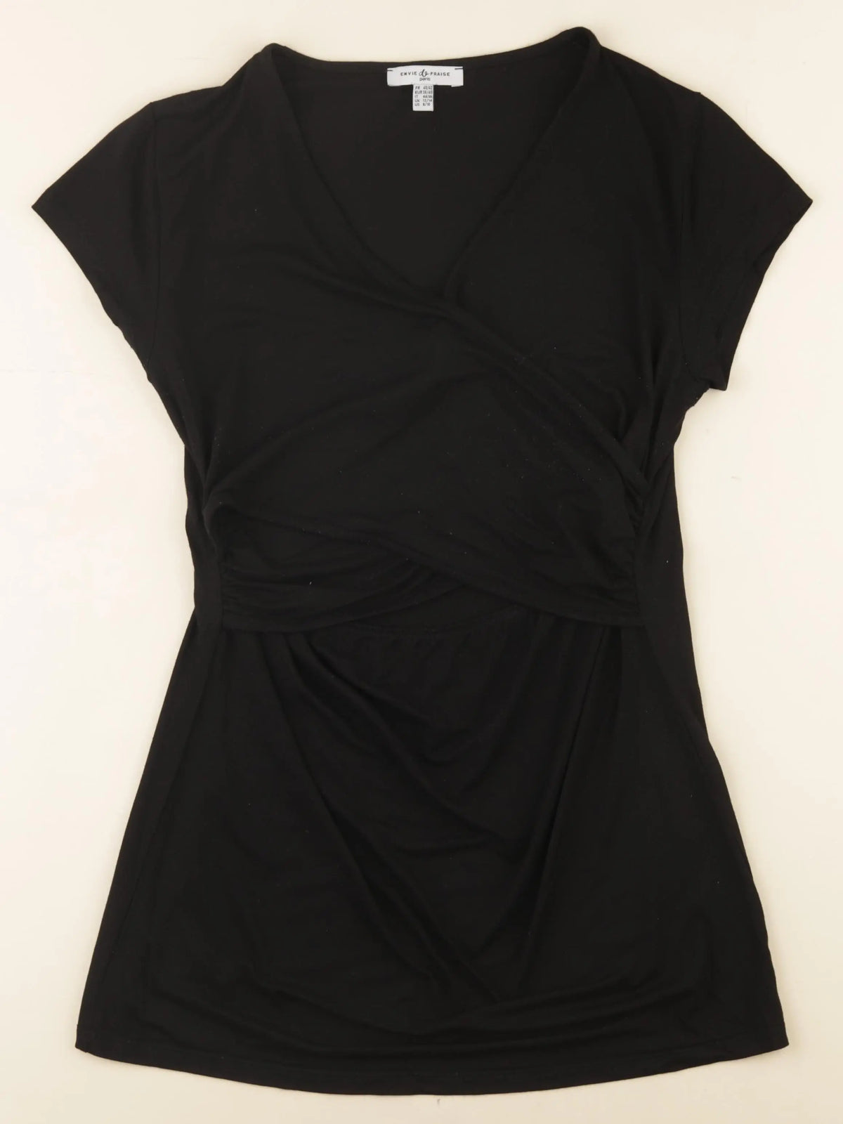 Envie de fraise - tee-shirt grossesse, allaitement noir - 40 à 42