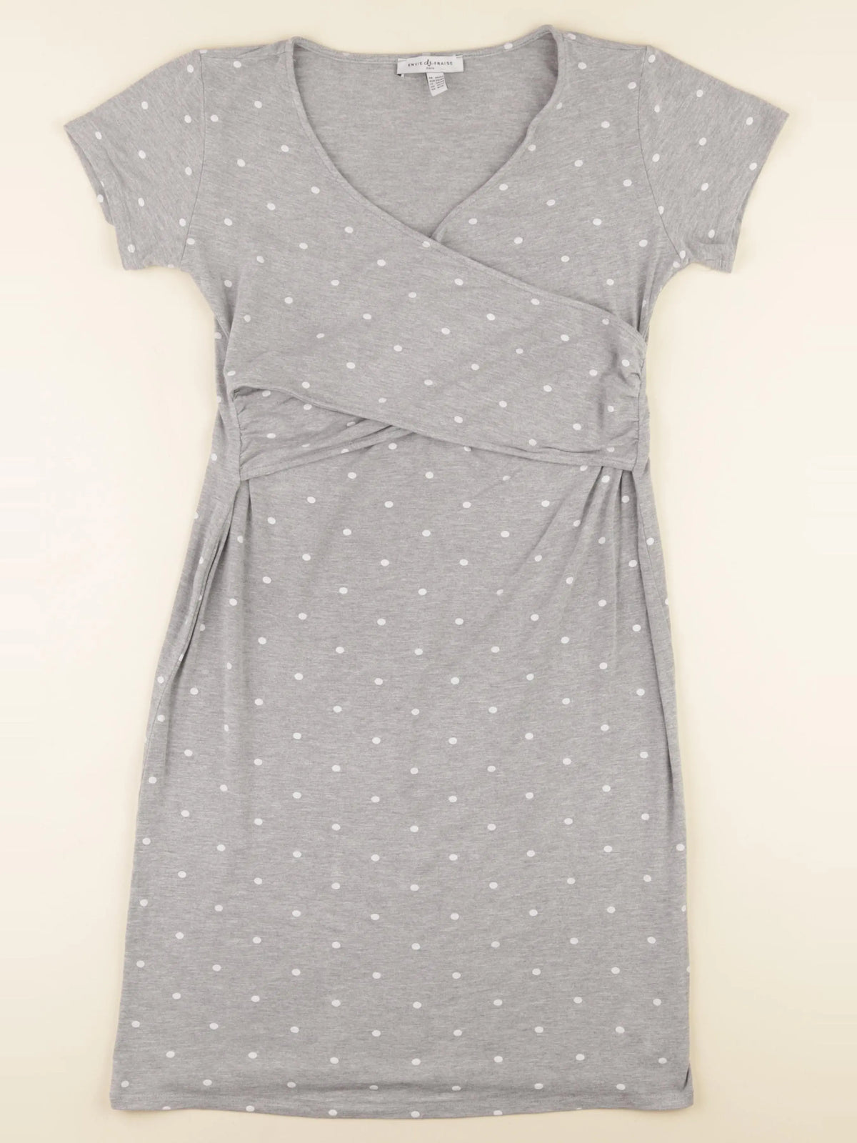 Envie de fraise - robe grossesse, allaitement gris - 40 à 42