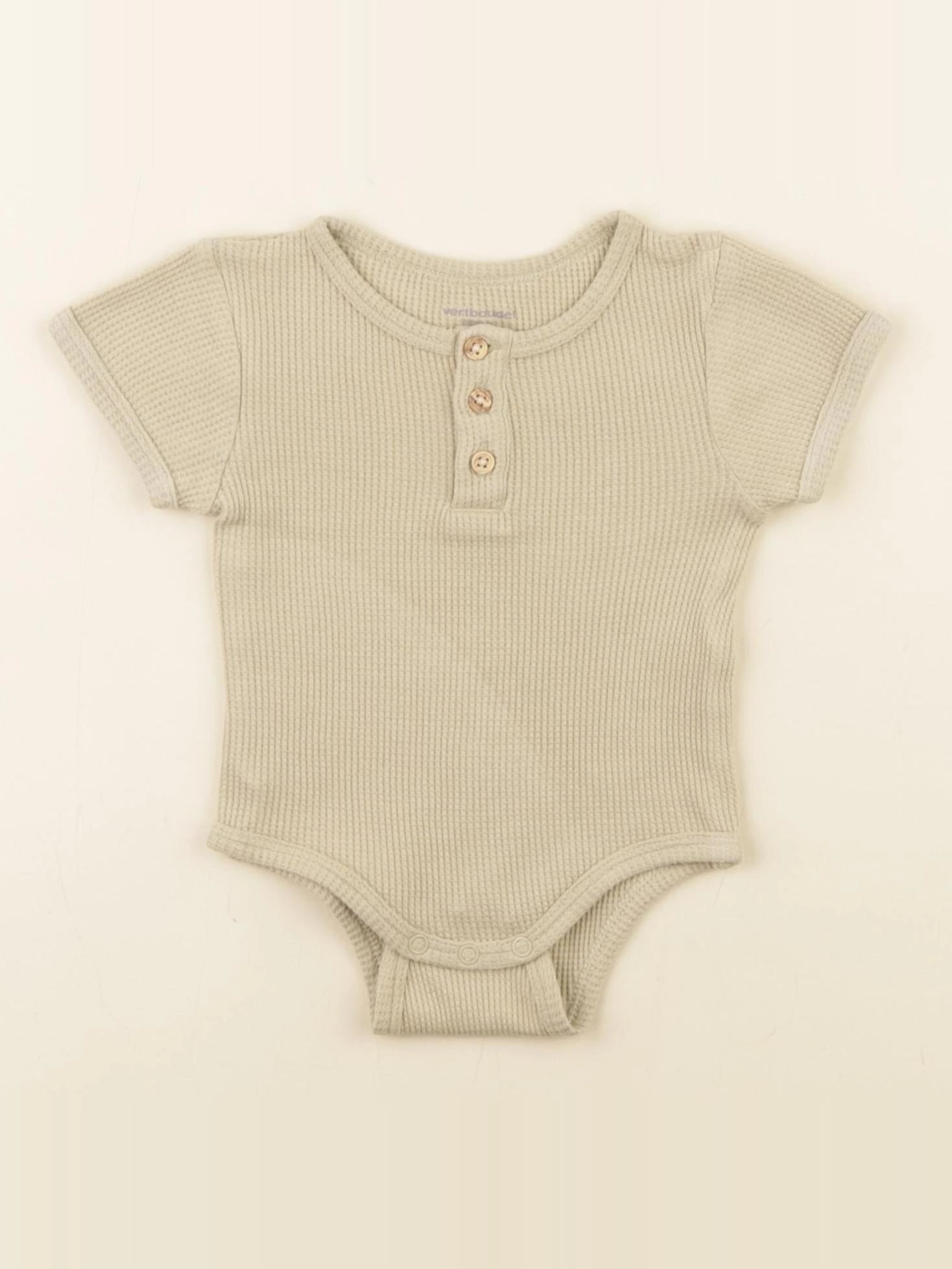 Vertbaudet - body tee-shirt vert - 3 mois