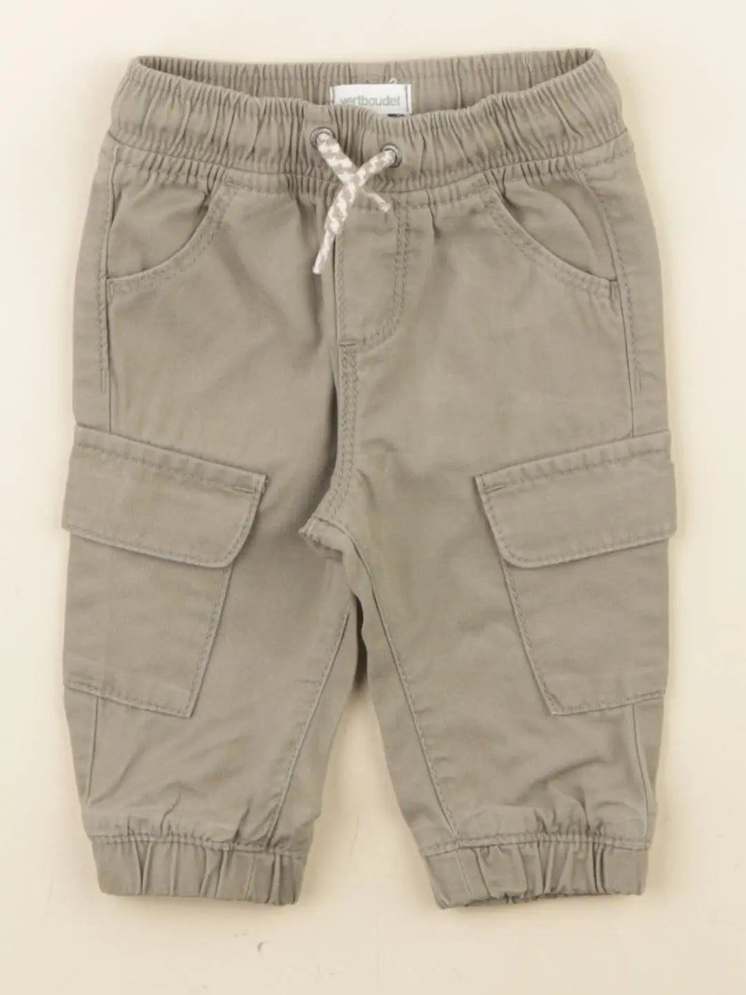 Vertbaudet - pantalon vert - 3 mois