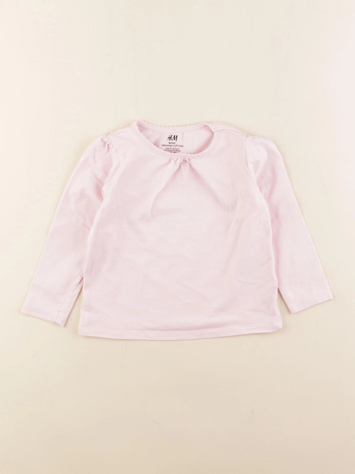 H&M - tee-shirt rose - 18/24 mois
