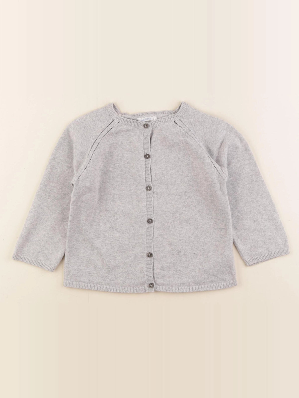 Boutchou - gilet gris - 24 mois