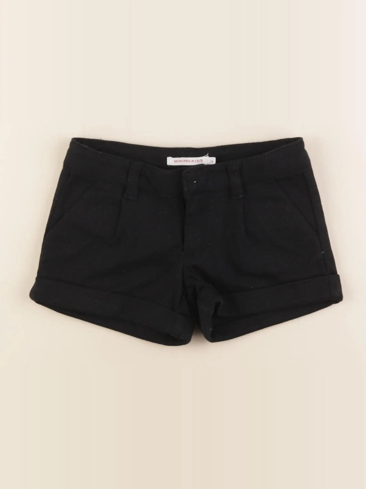 Monoprix - short noir - 3 ans