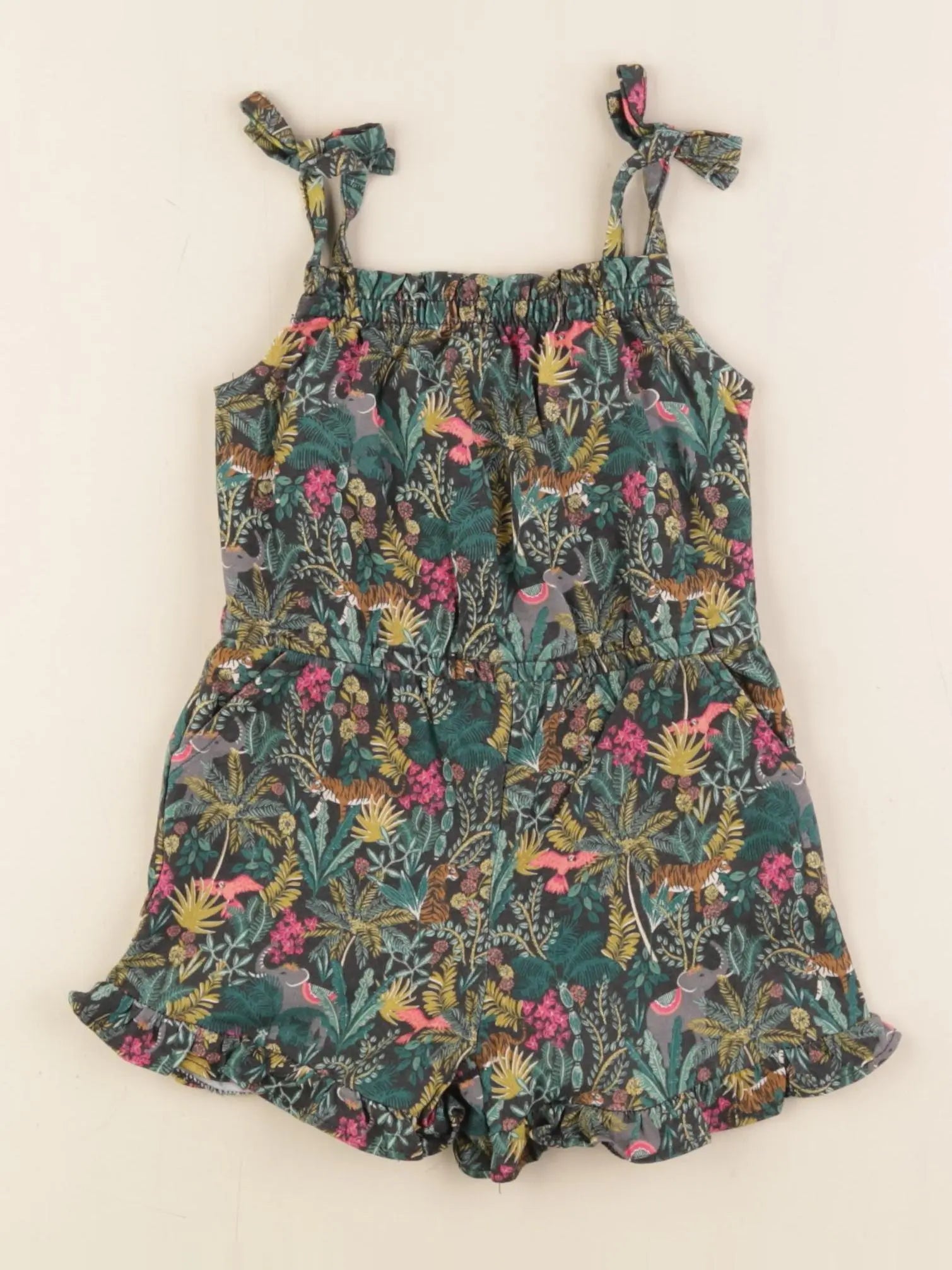 Vertbaudet - combinaison or, vert - 2 ans