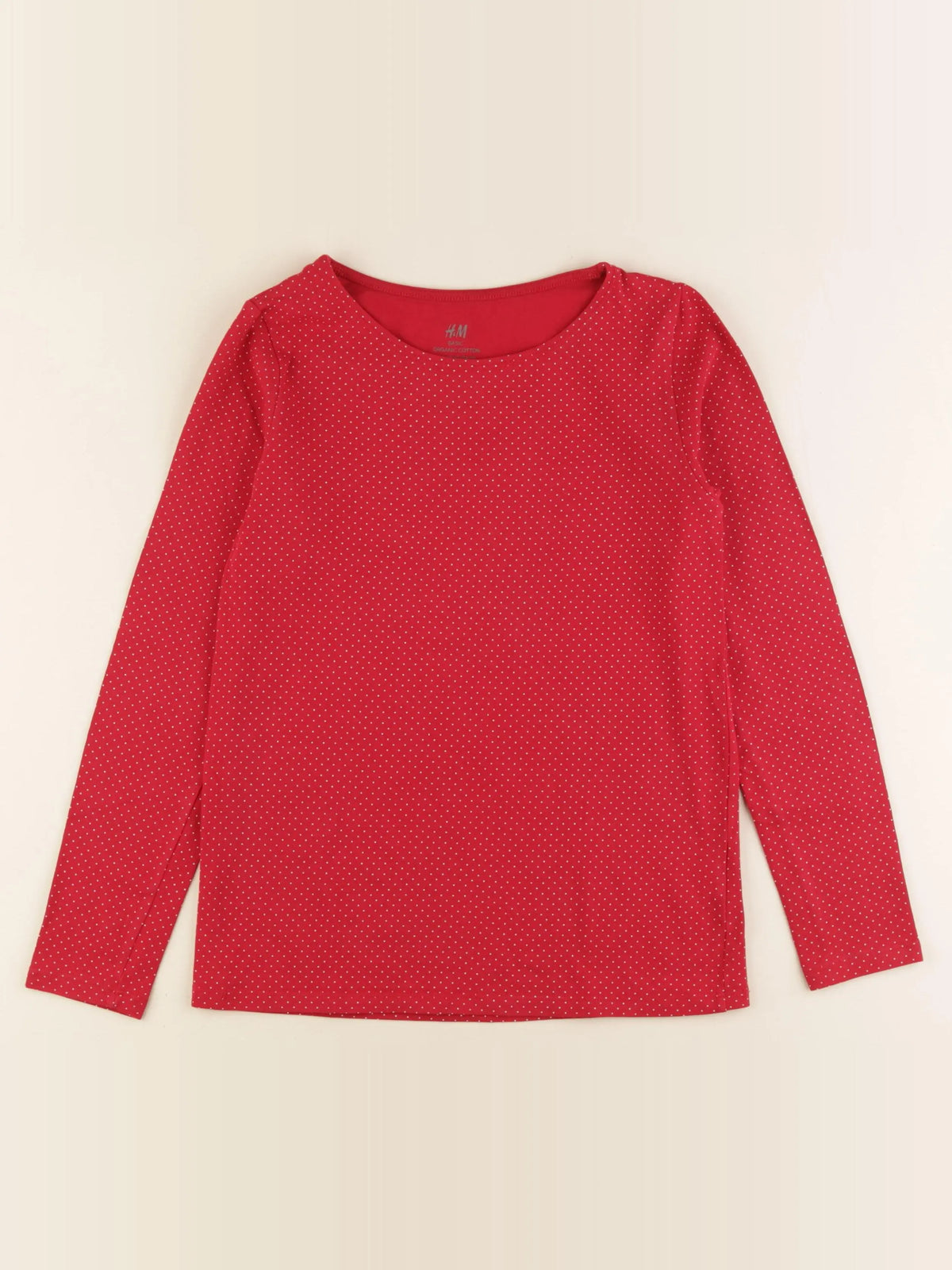 H&M - tee-shirt rouge - 8/10 ans