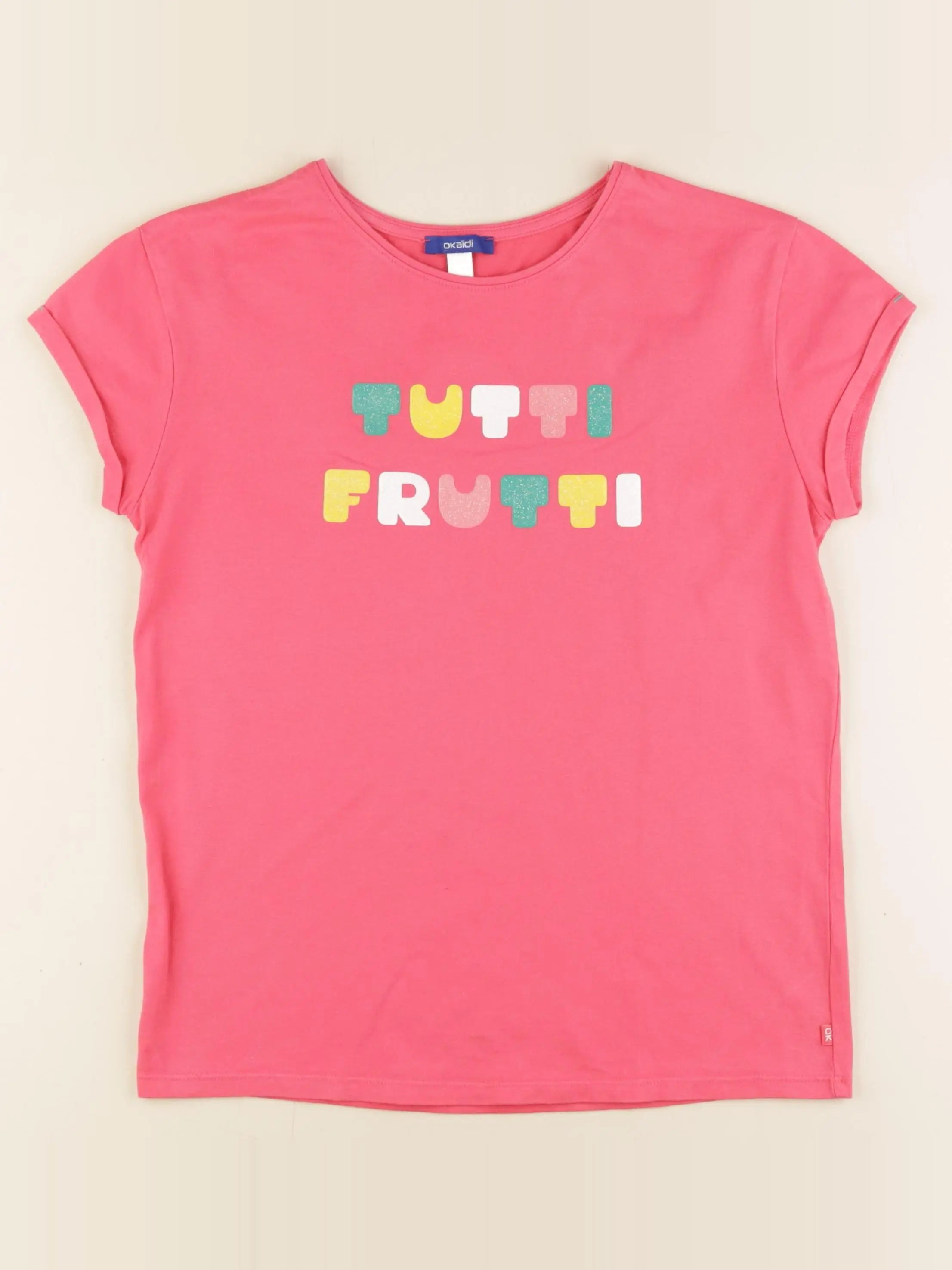 Okaidi - tee-shirt rose - 14 ans