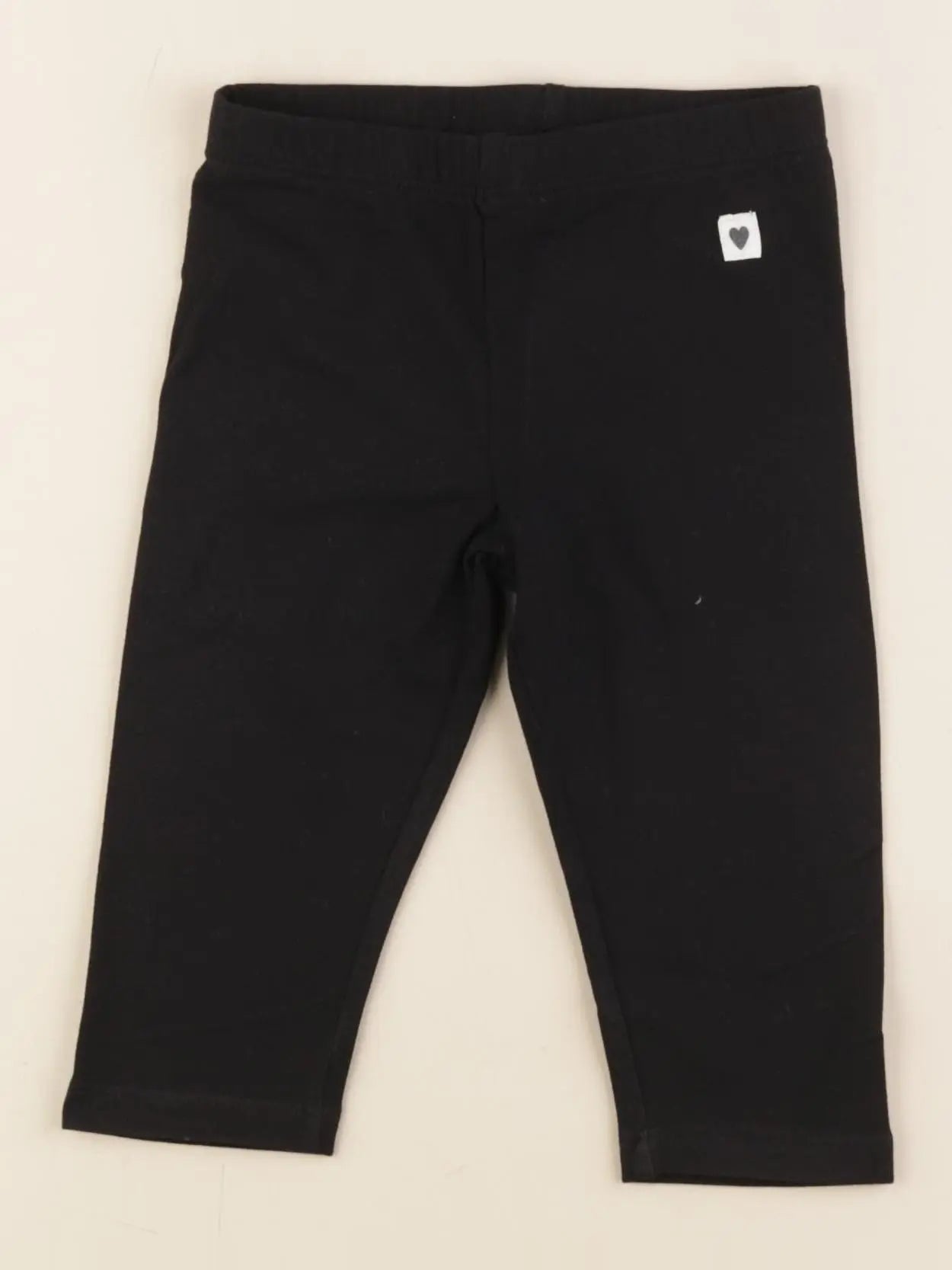 H&M - legging court noir - 18/24 mois