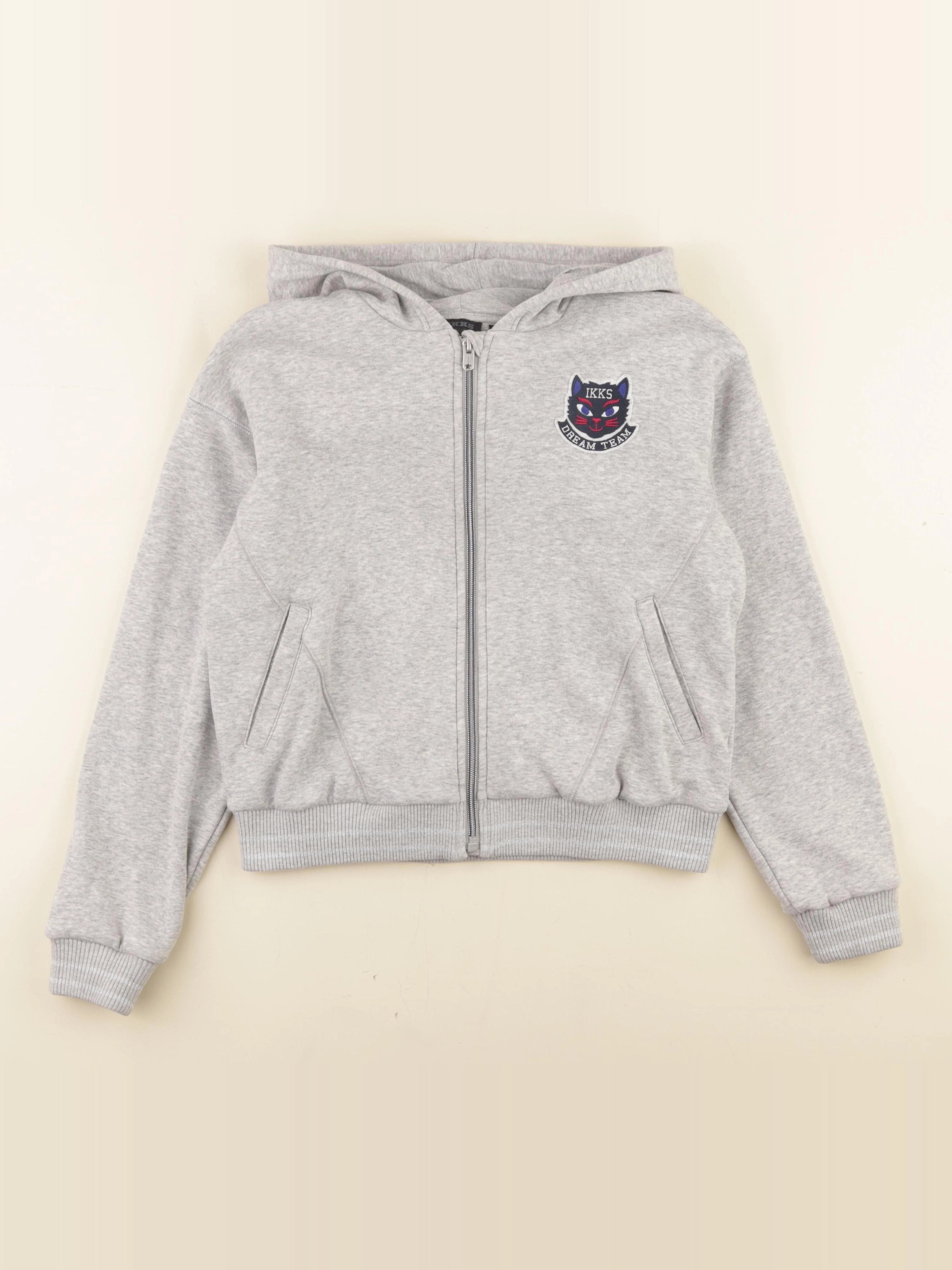 IKKS - sweat gris - 12 ans