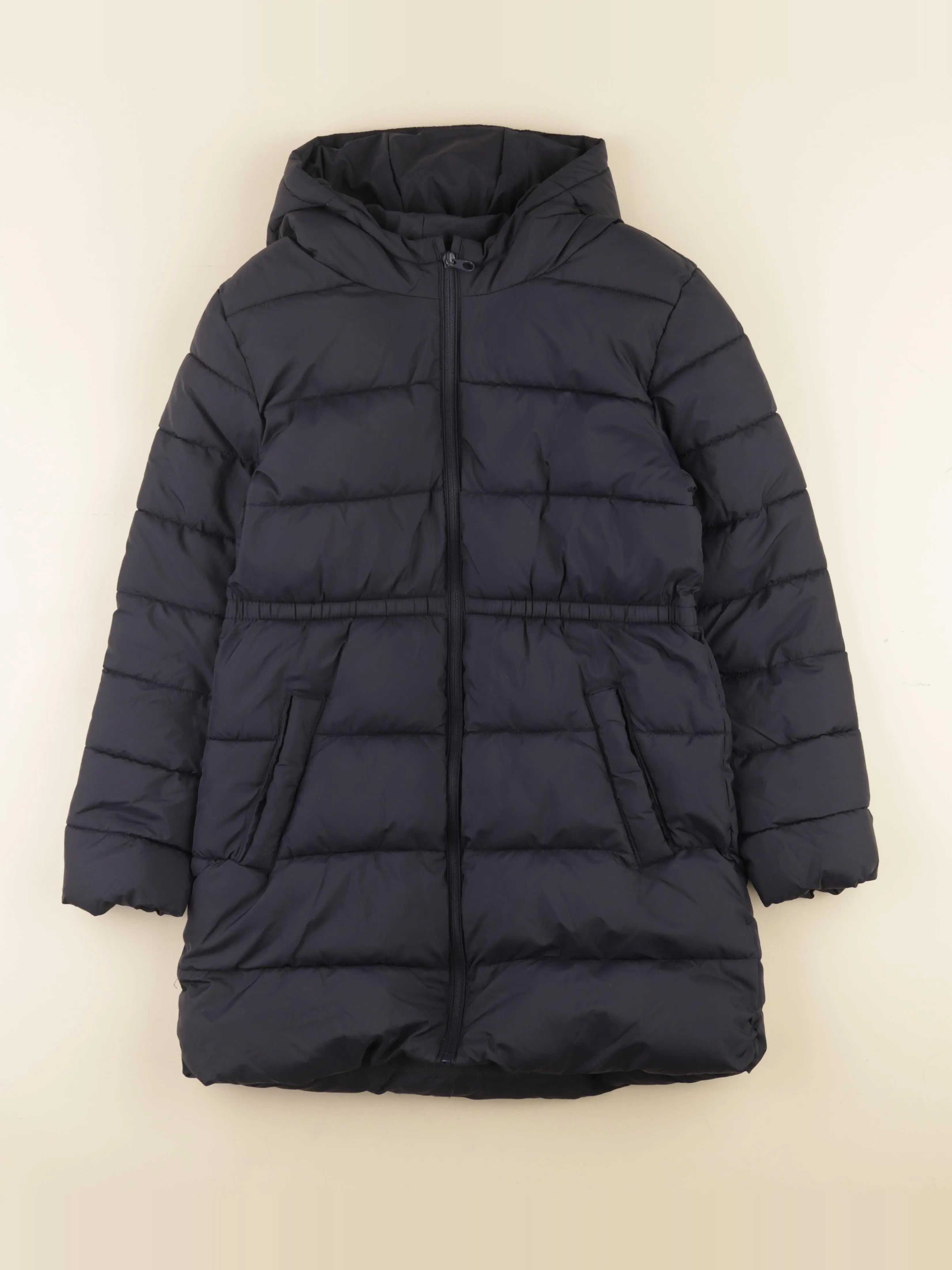 Mango - doudoune longue bleu - 11/12 ans