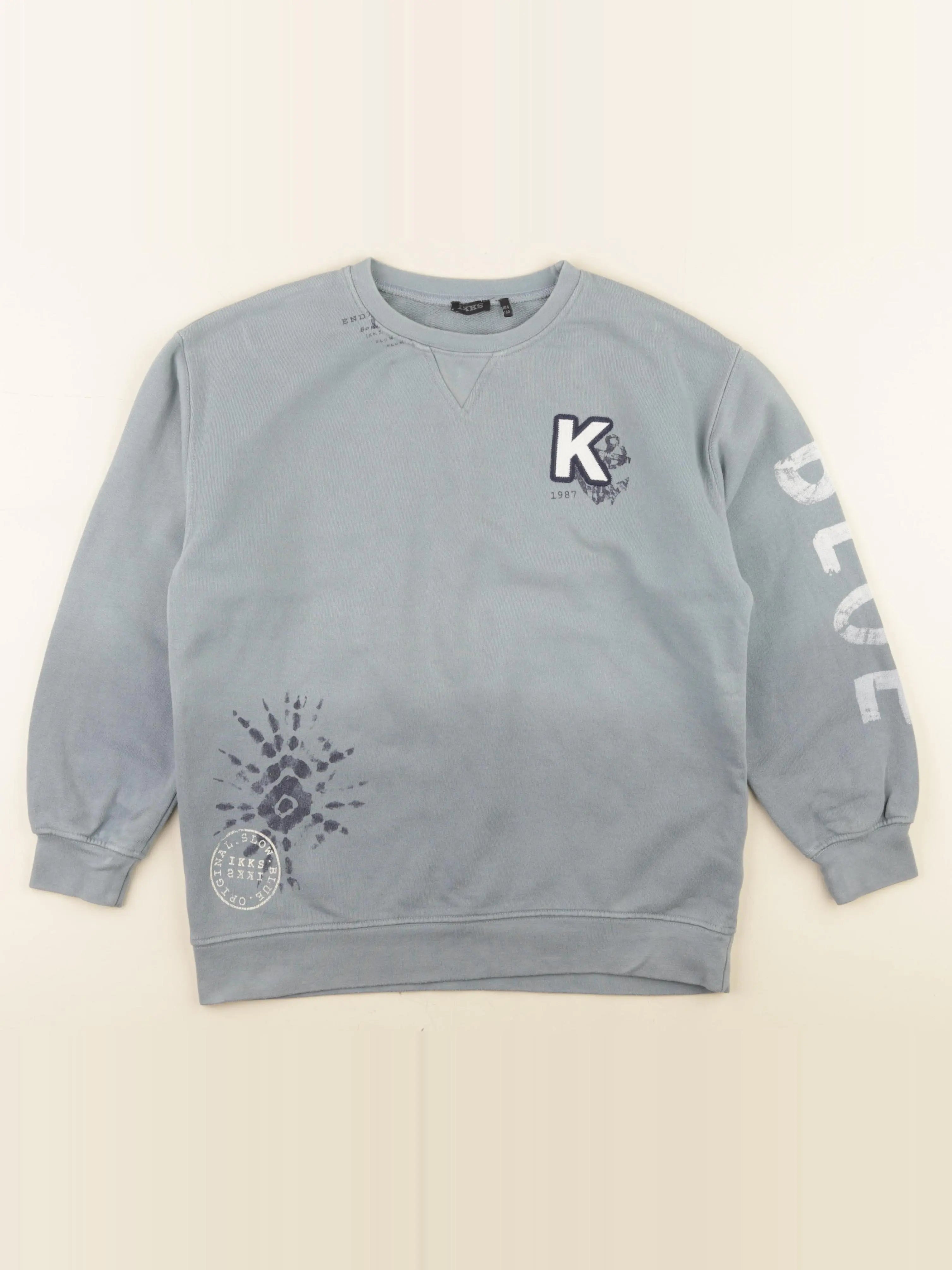 IKKS - sweat bleu - 10 ans