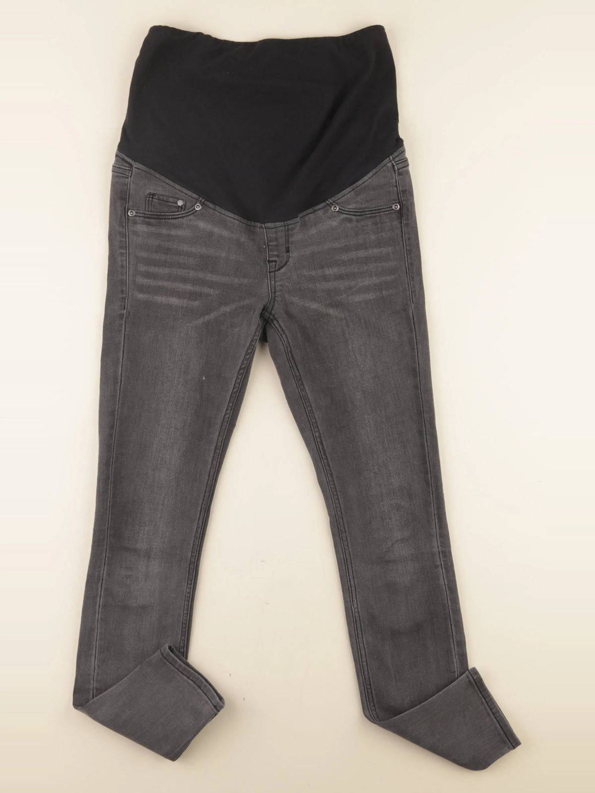H&M - jean grossesse gris - 36