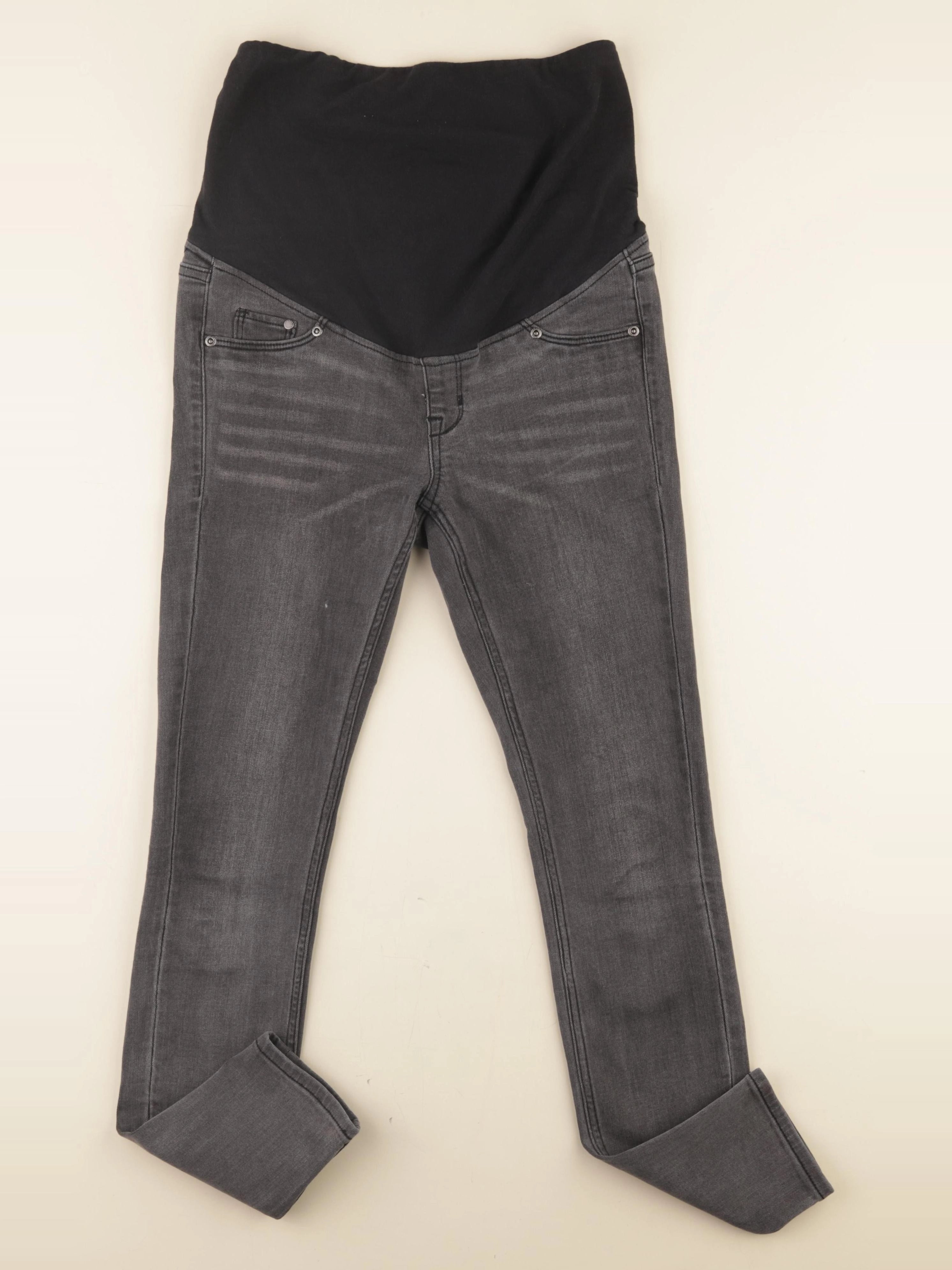 H&M - jean grossesse gris - 36