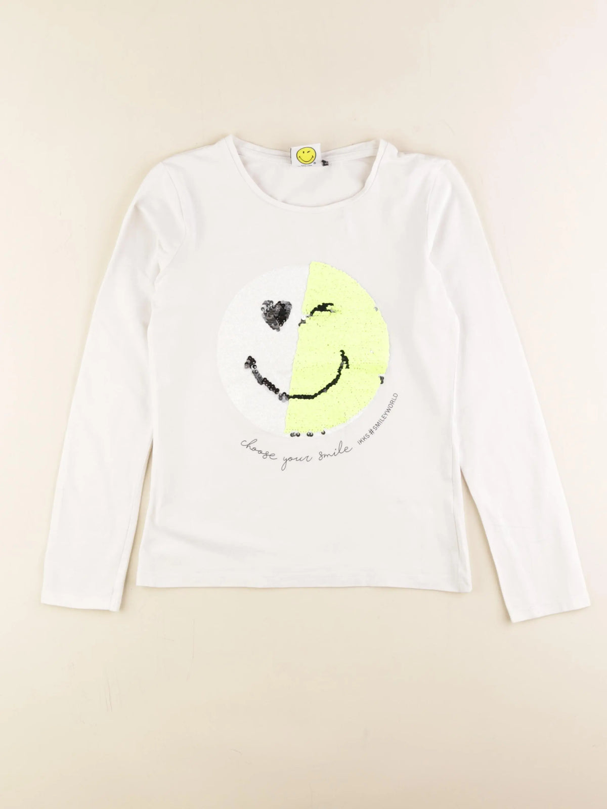 IKKS - tee-shirt blanc - 10 ans