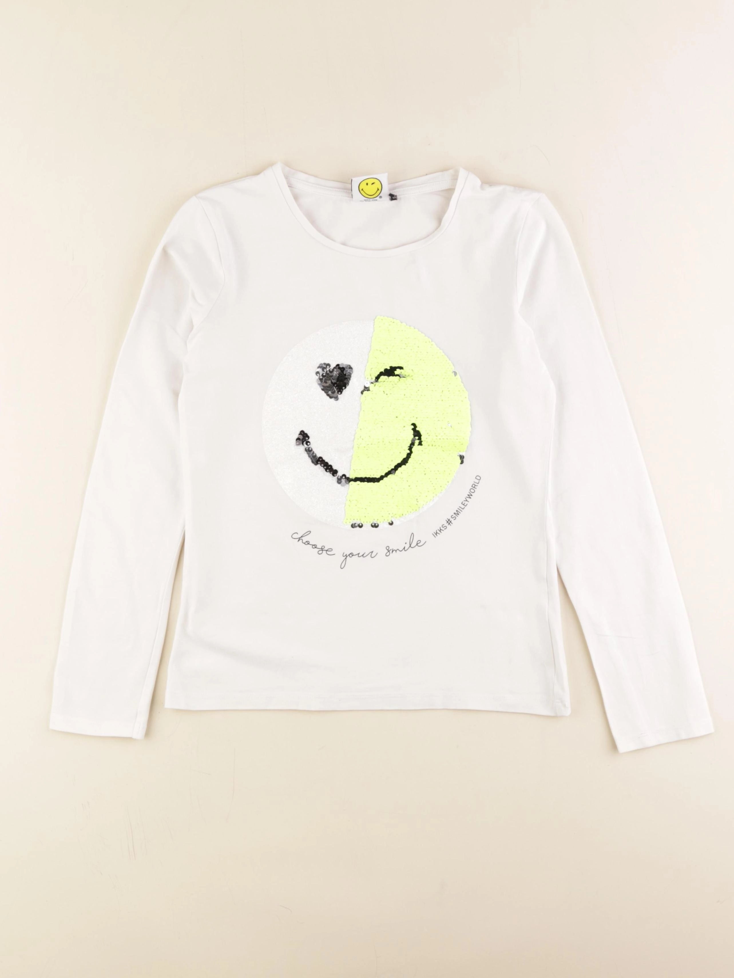 IKKS - tee-shirt blanc - 10 ans