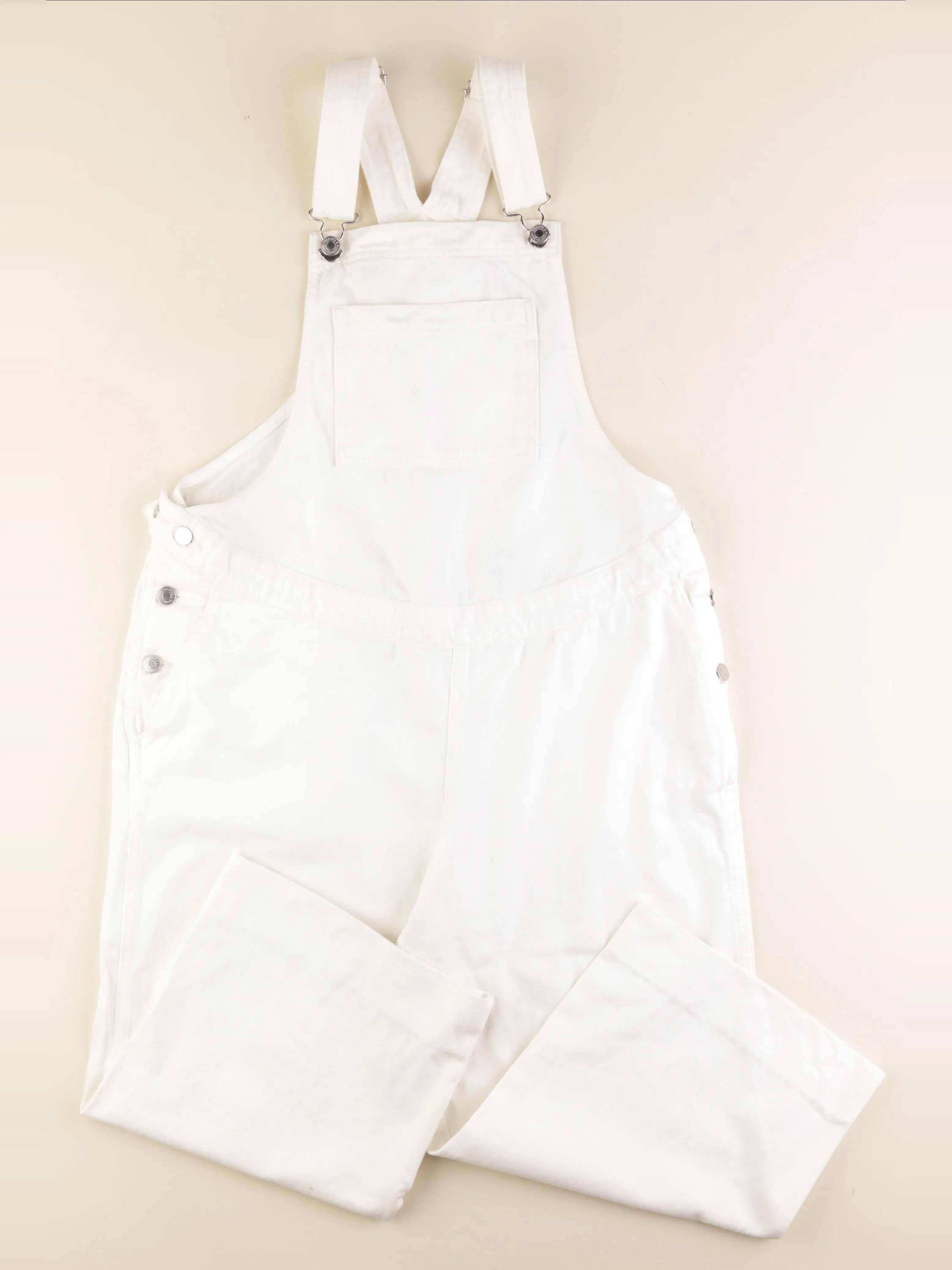 H&M - salopette grossesse blanc - s
