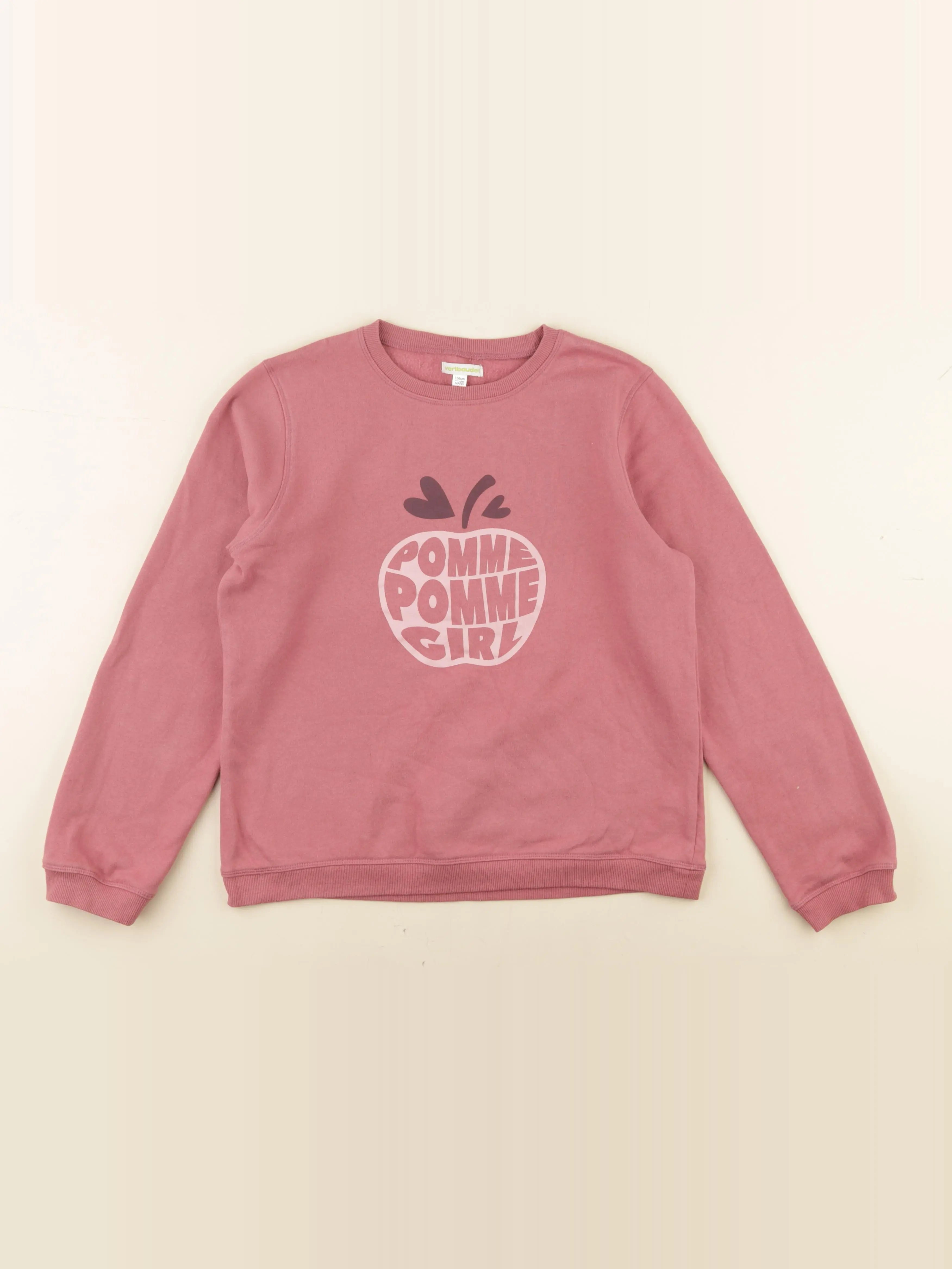 Vertbaudet - sweat rose - 14 ans