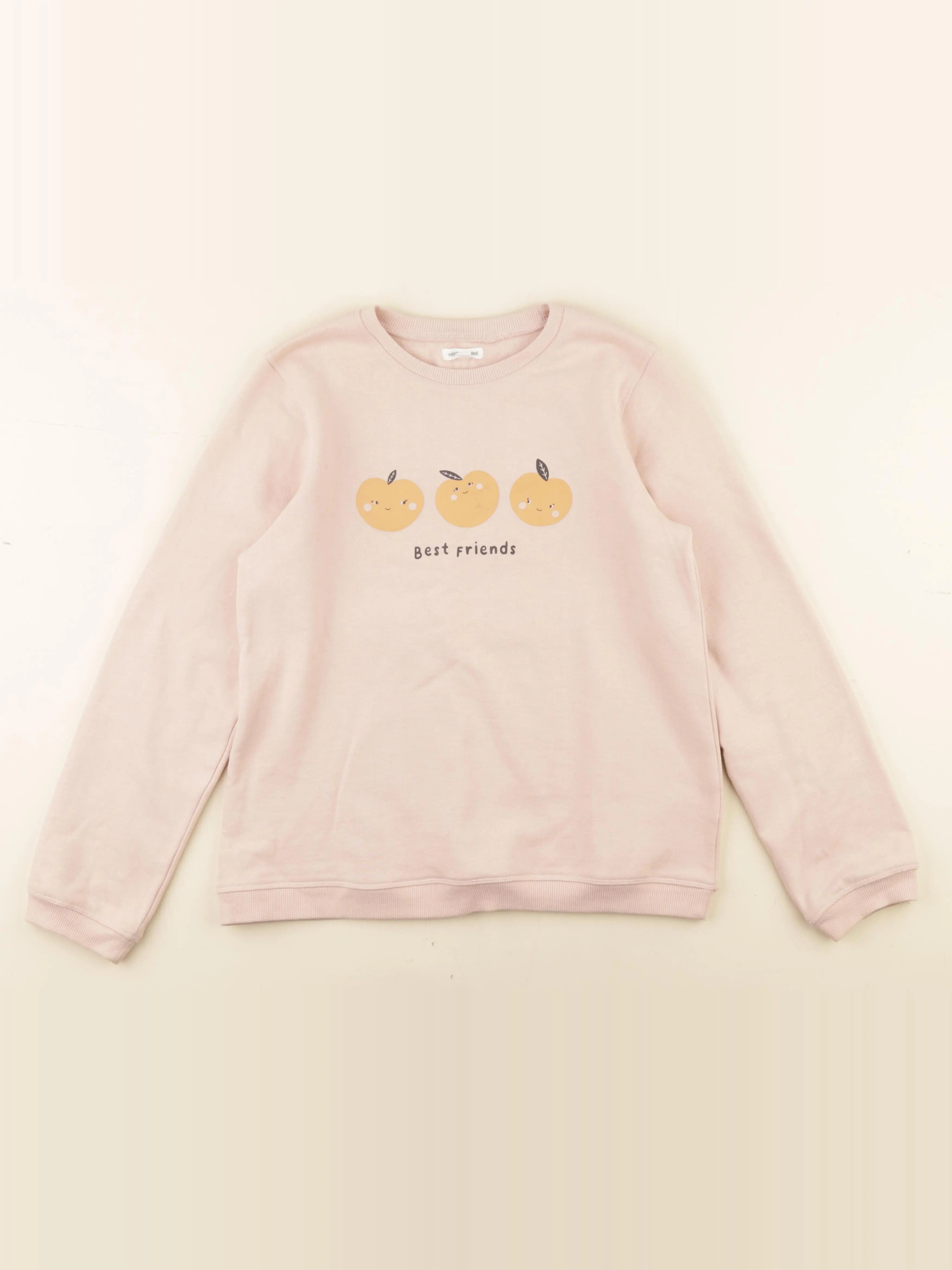 Vertbaudet - sweat rose - 14 ans