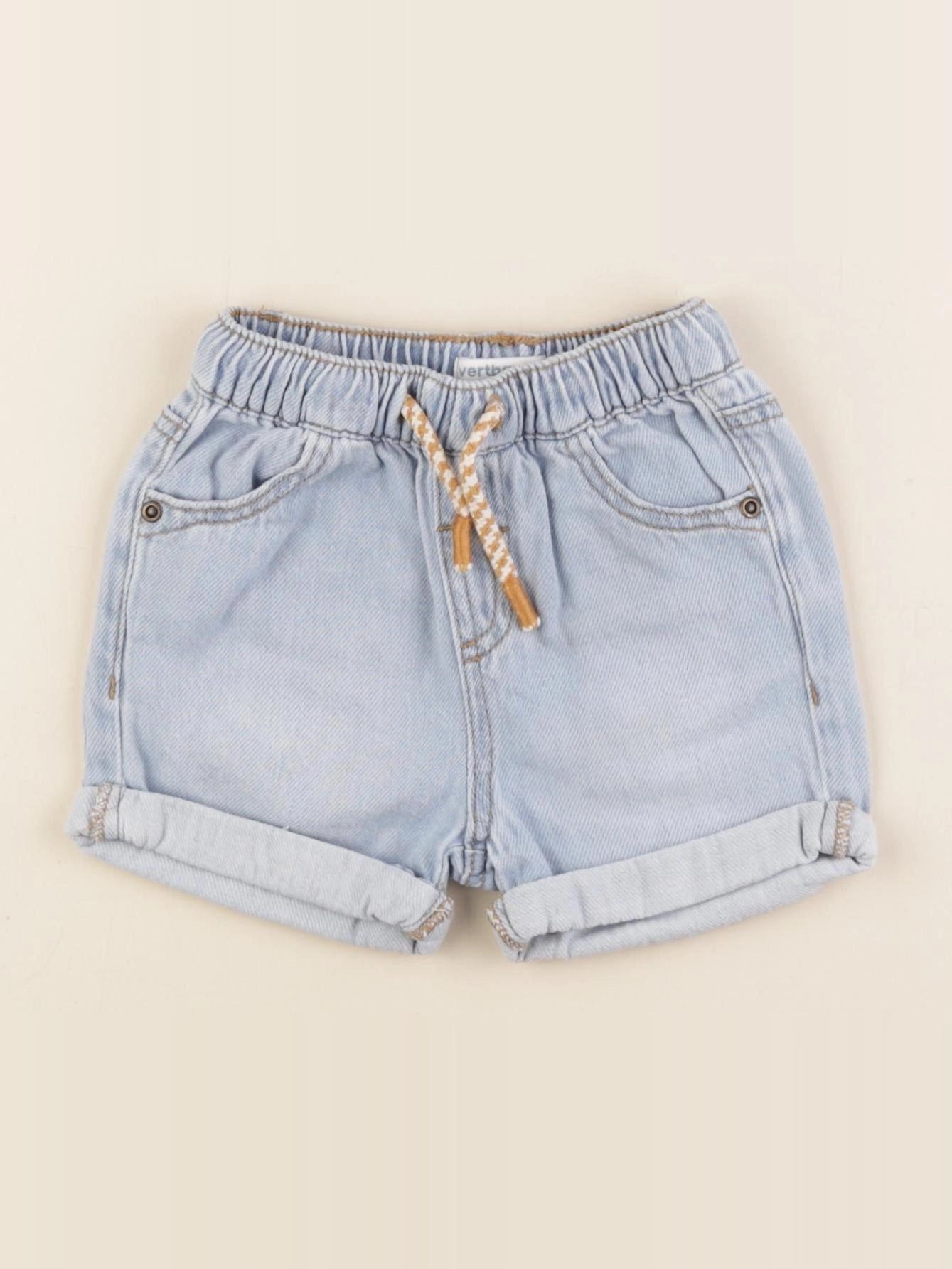 Vertbaudet - short bleu - 12 mois