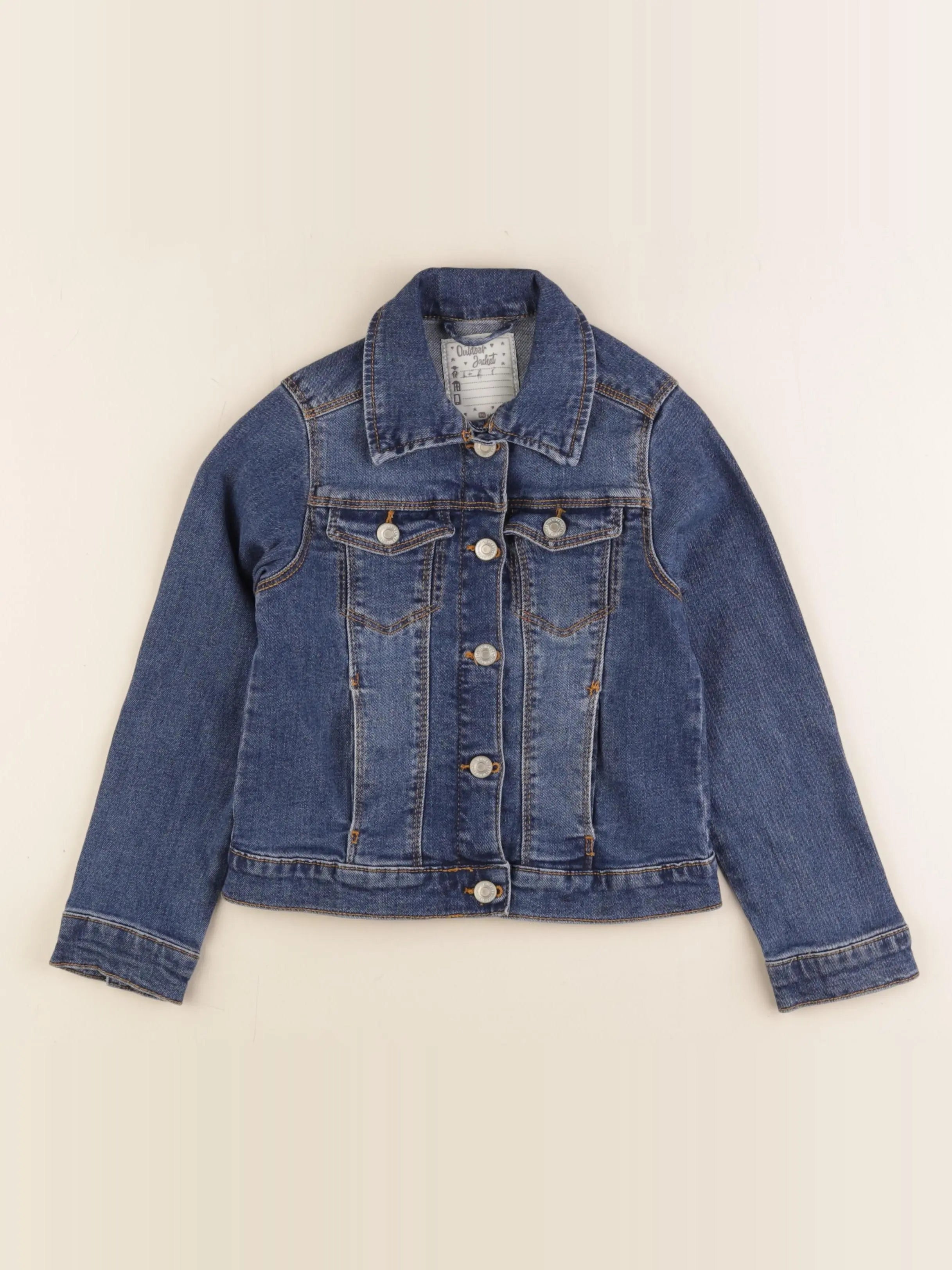 Vertbaudet - veste bleu - 7 ans