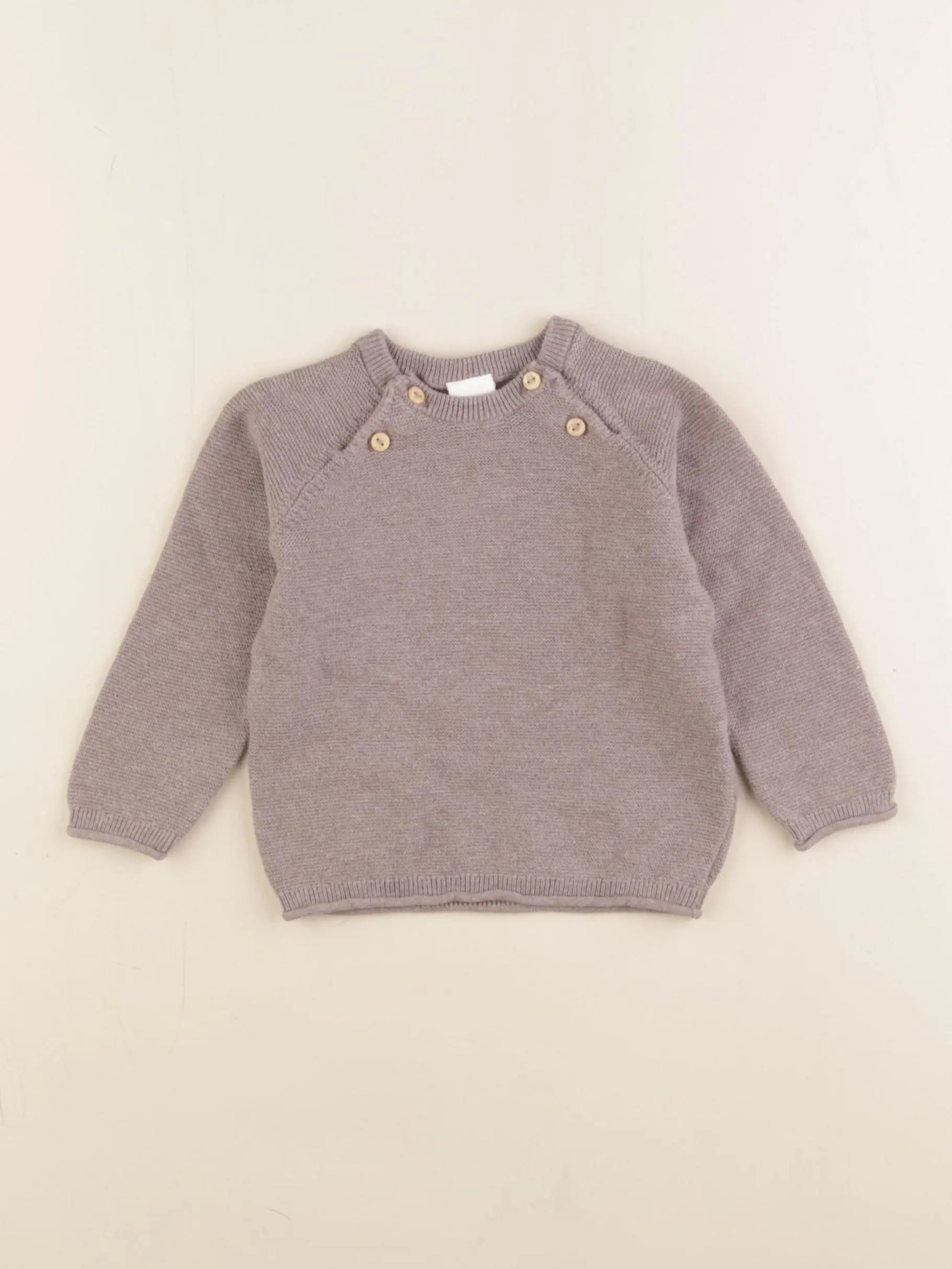 H&M - pull marron - 9 mois