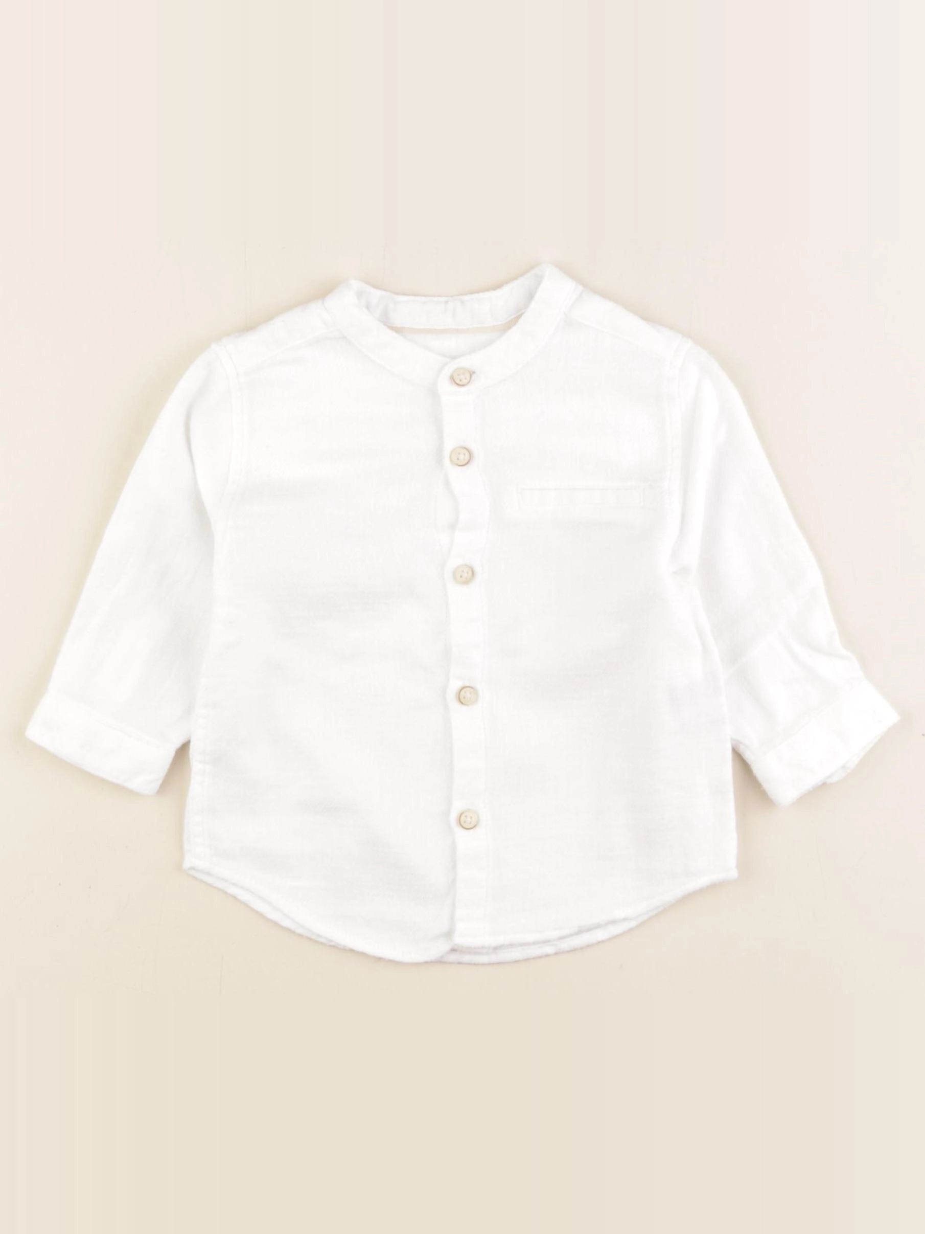 Zara - chemise blanc - 3/6 mois