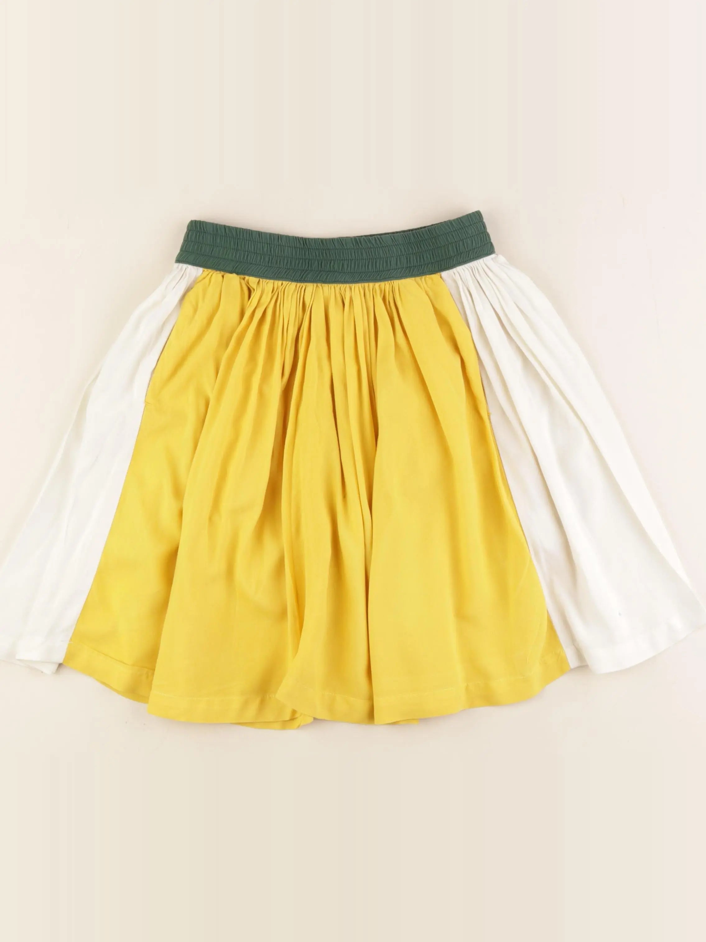 Bellerose - jupe jaune, beige - 8 ans