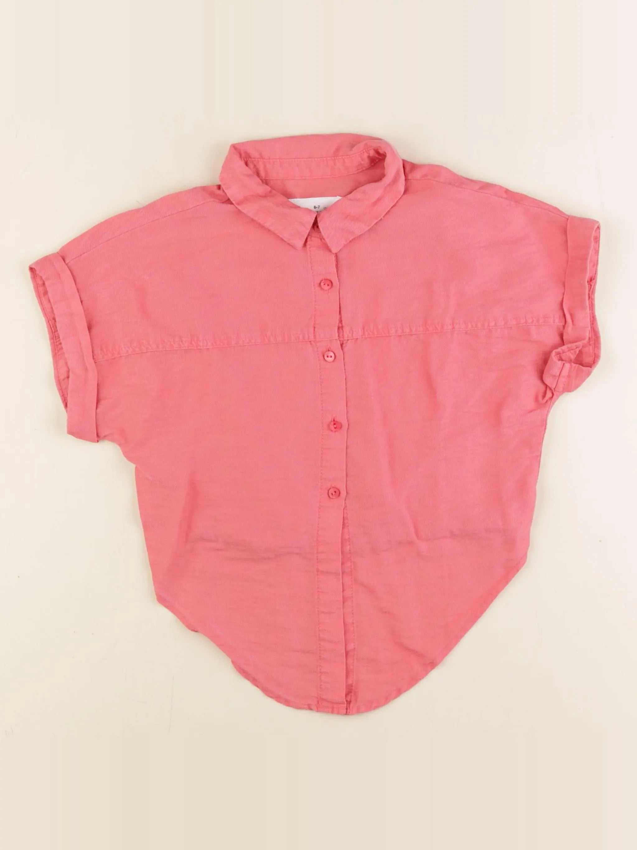 Zara - chemise rose - 6/7 ans