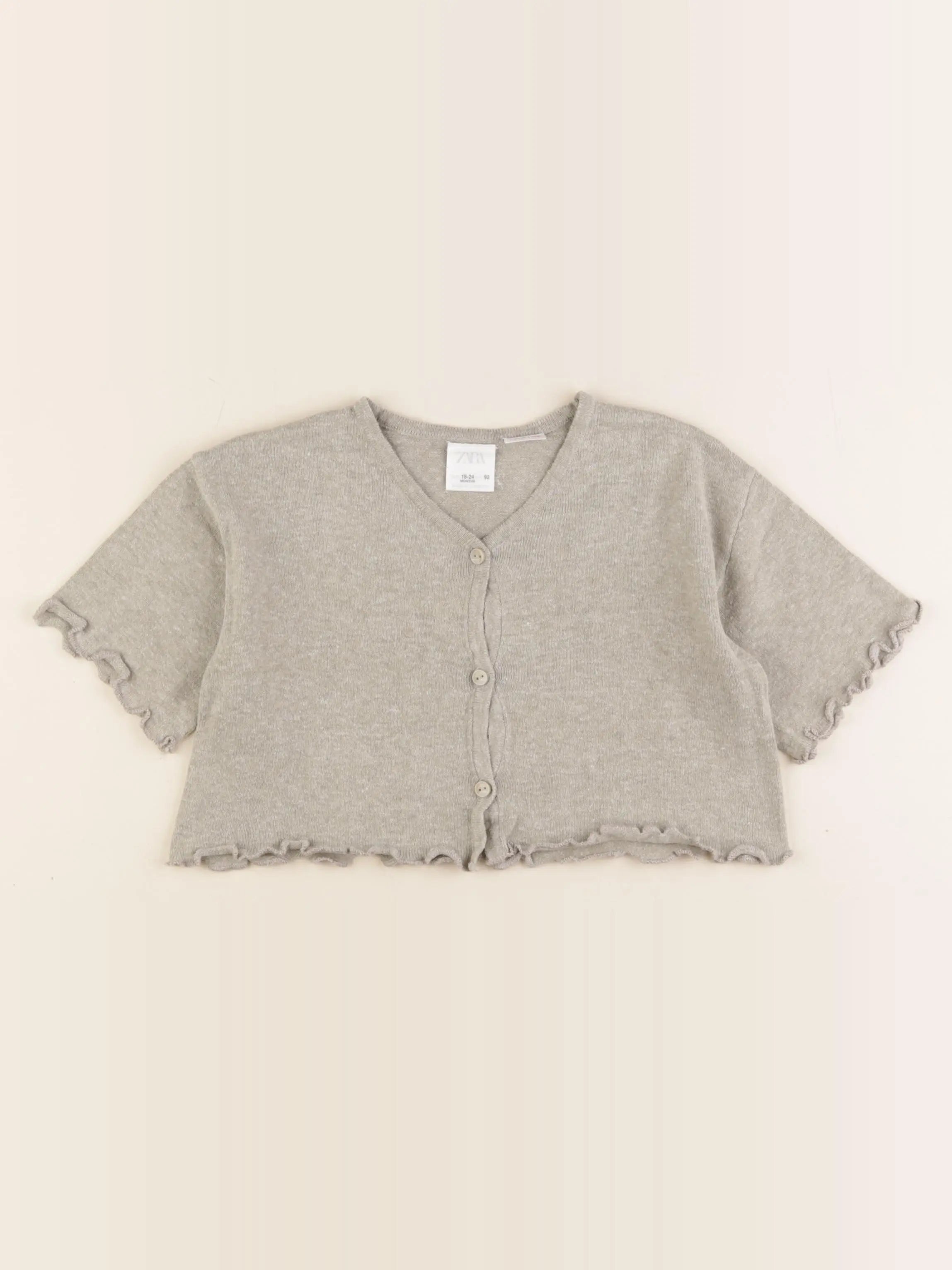 Zara - gilet vert - 18/24 mois