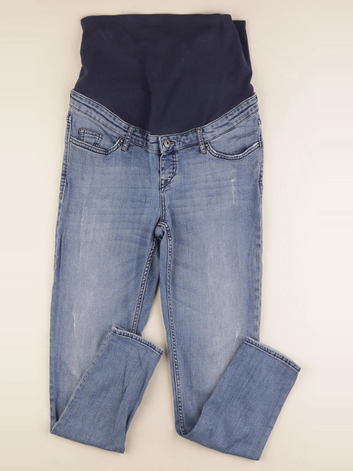 H&M - jean grossesse bleu - 38