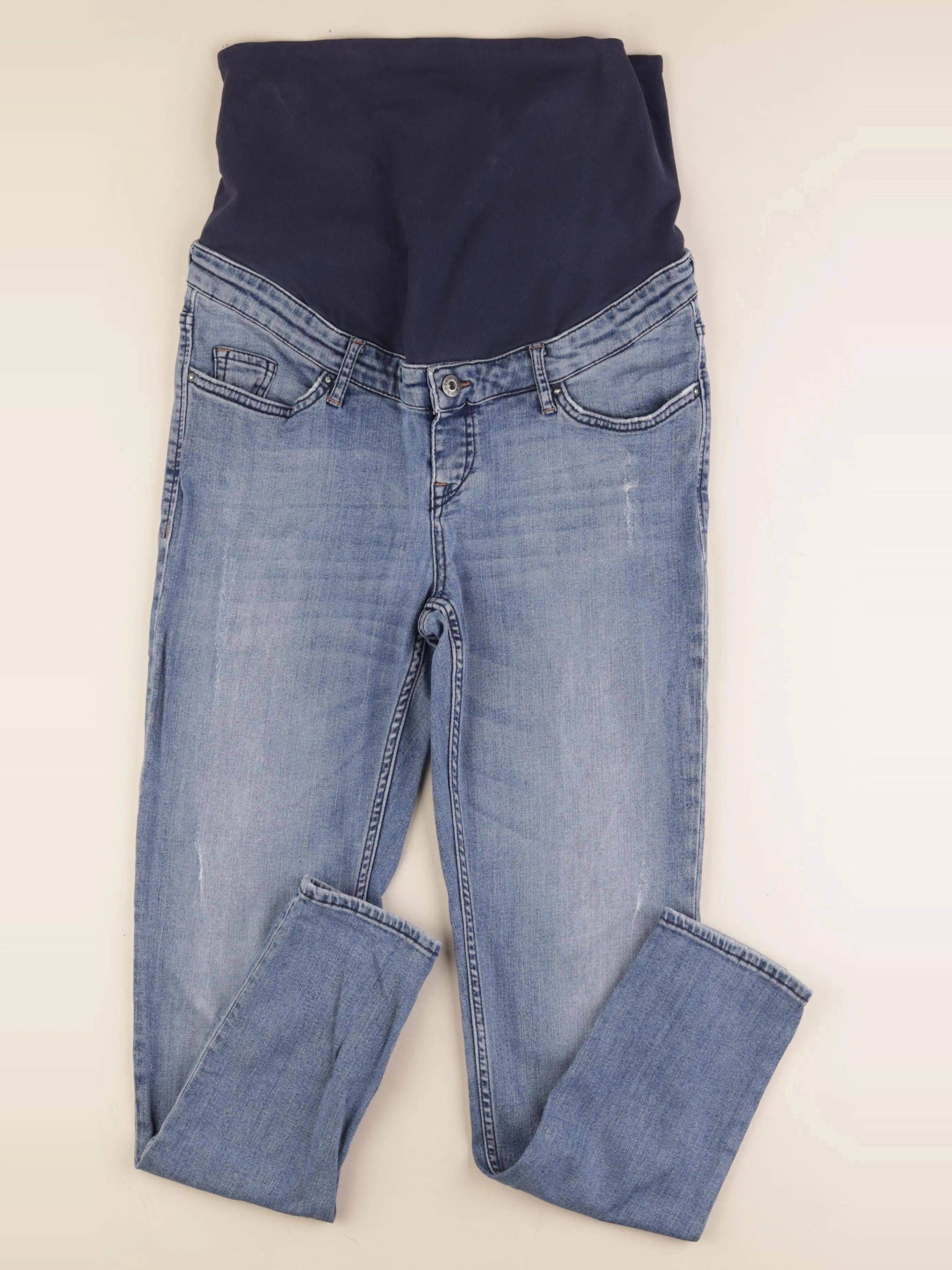 H&M - jean grossesse bleu - 38